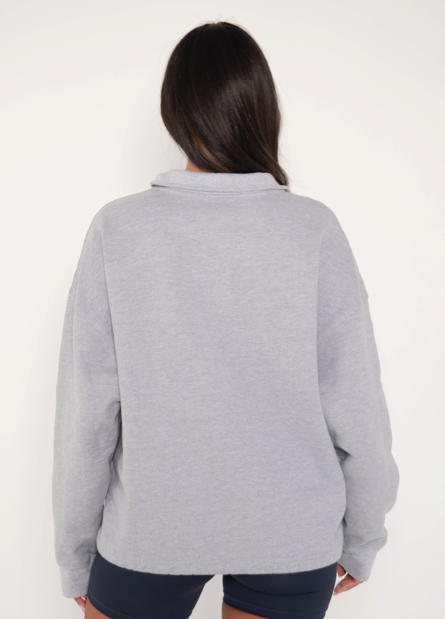 Quarter Zip - Heather Grey