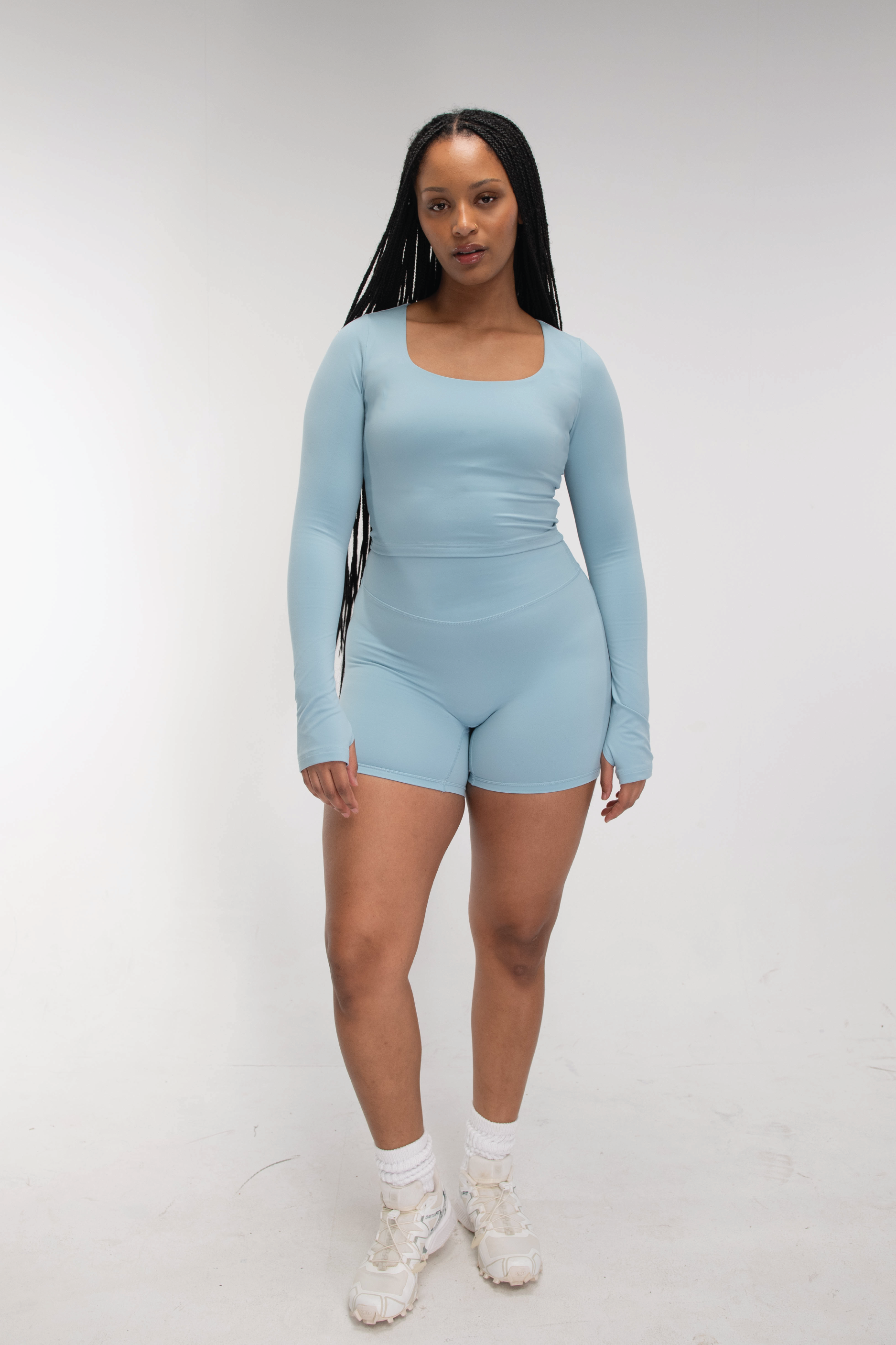 Square Long Sleeve   Sky
