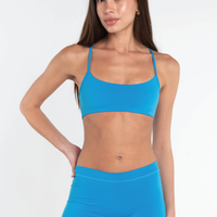 Criss Cross Bra - Aqua