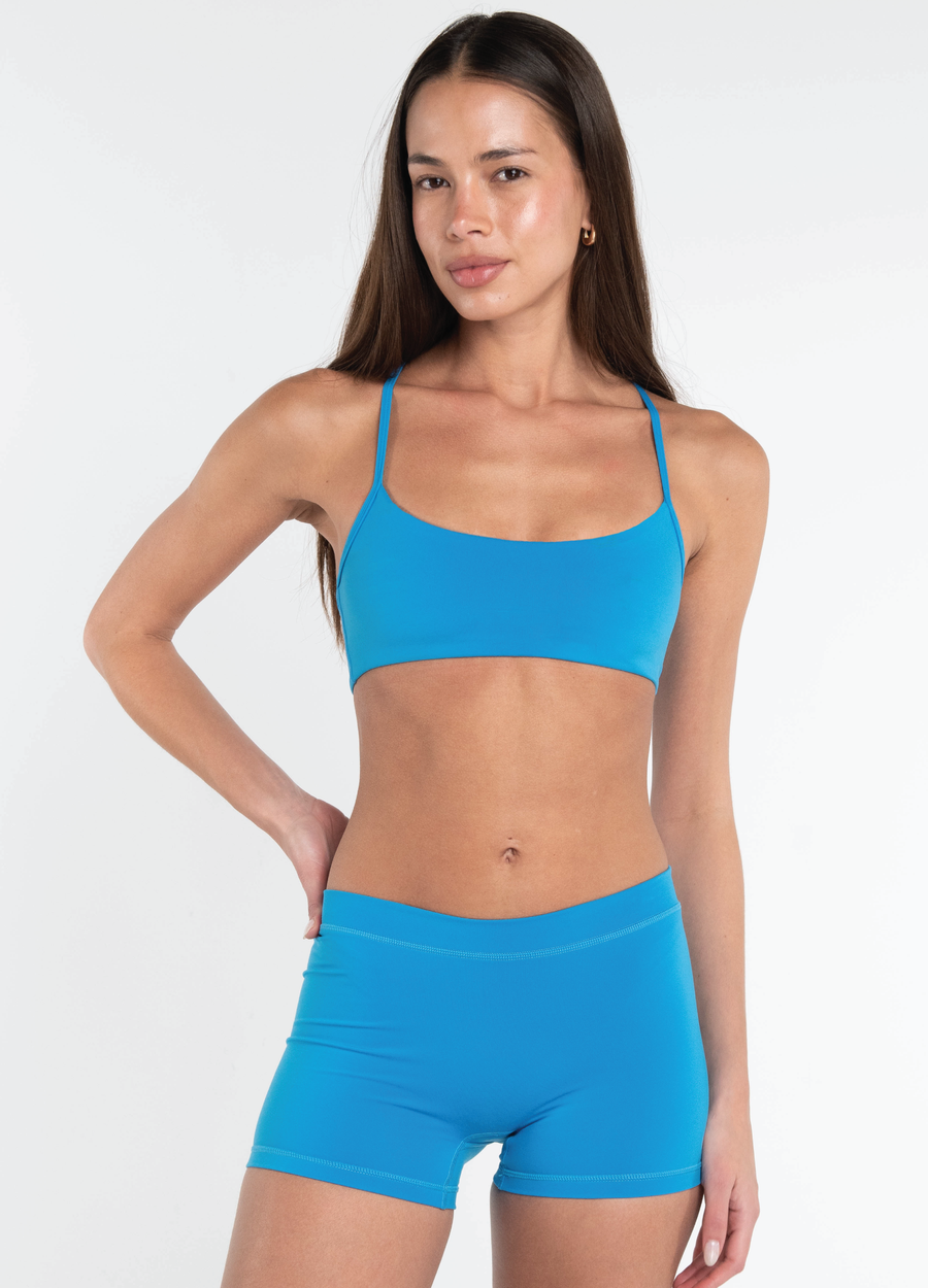 Criss Cross Bra - Aqua