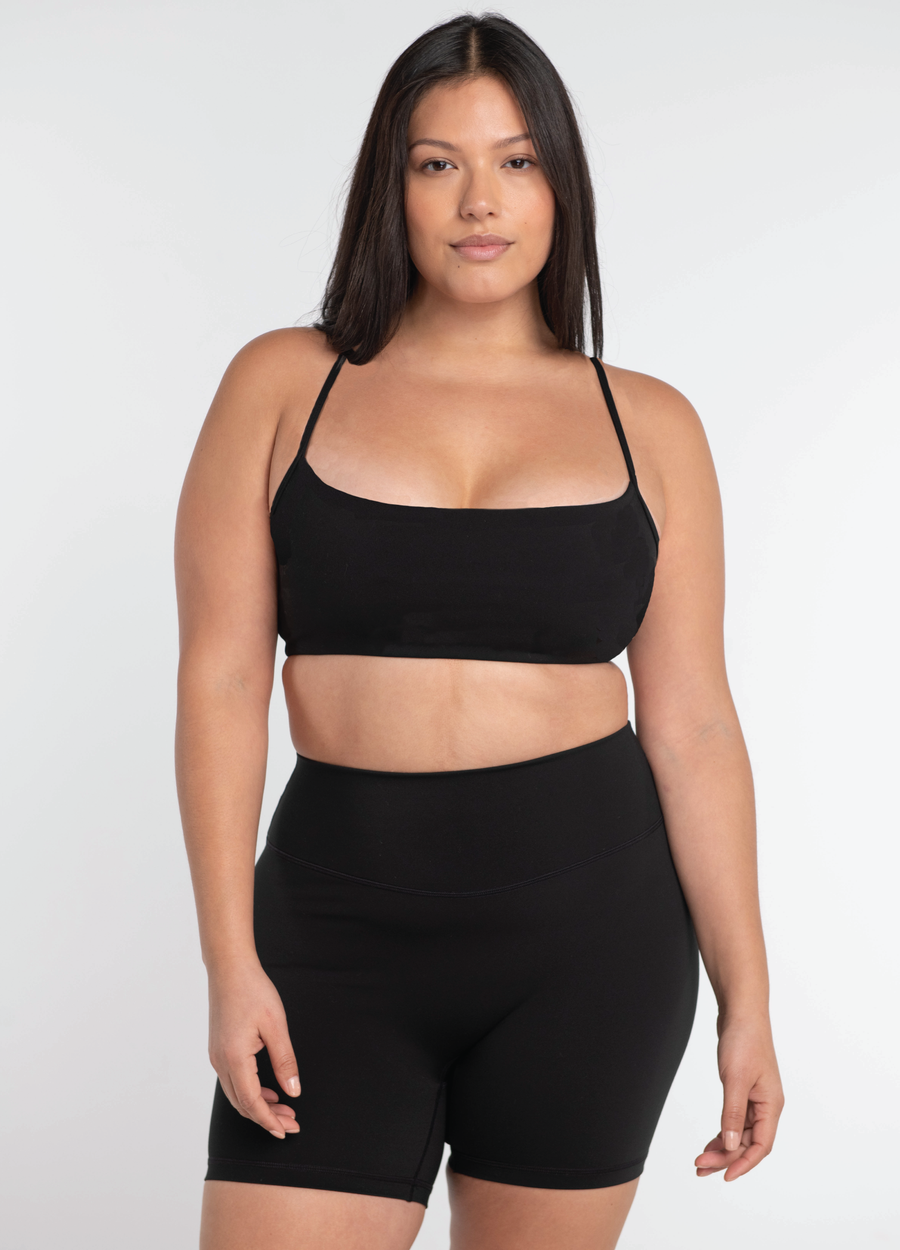 Criss Cross Bra - Black