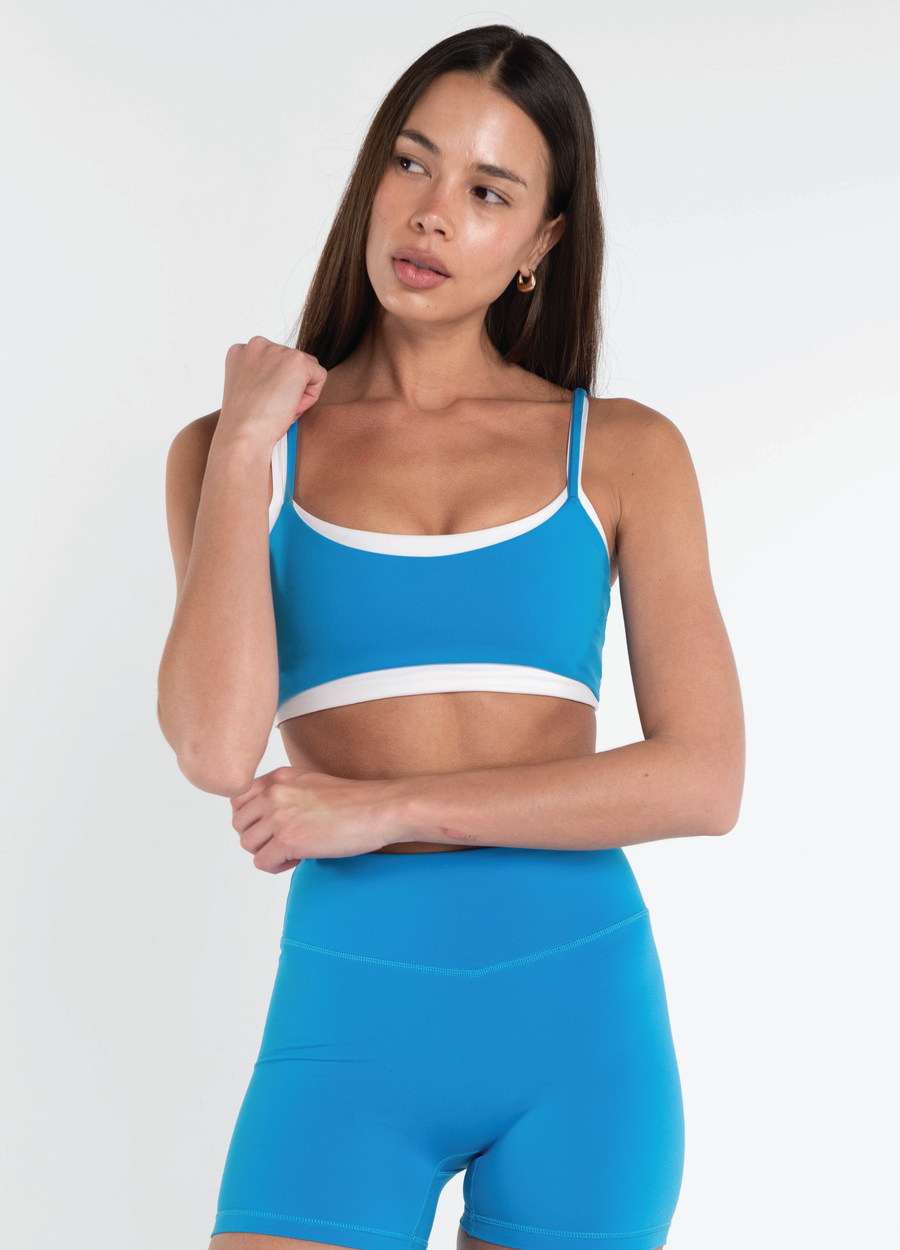 Layered Bra - Aqua