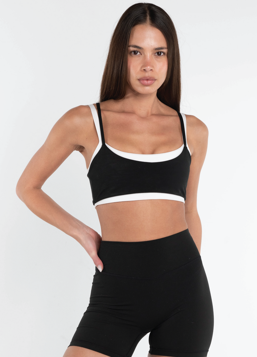 Layered Bra - Black