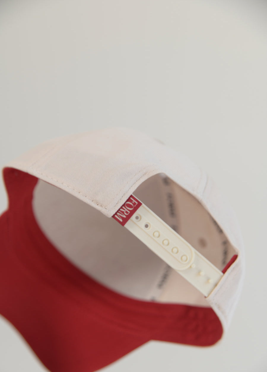 New York FORM Hat - Red/Cream