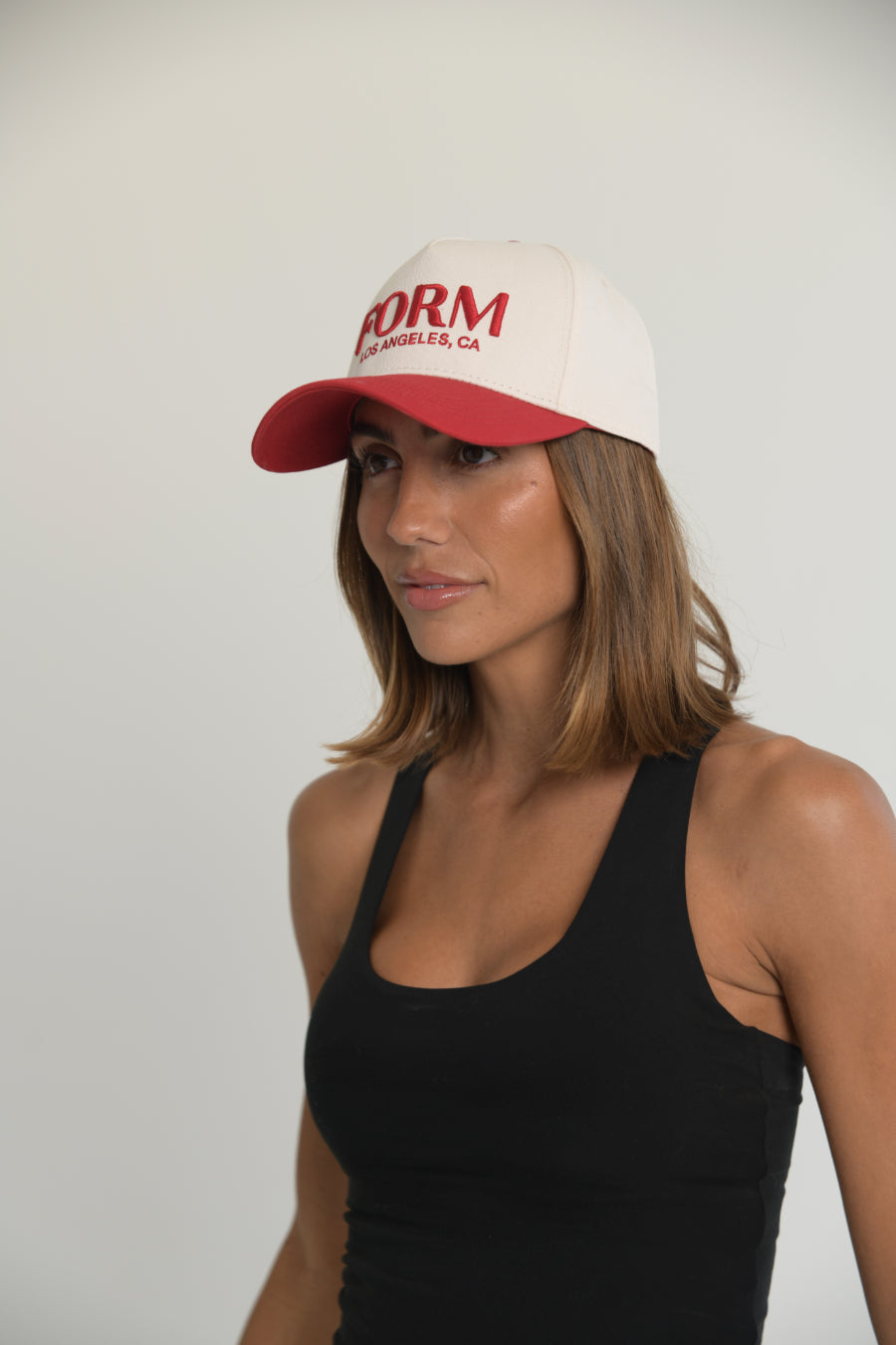 Los Angeles FORM Hat   Red/Cream

