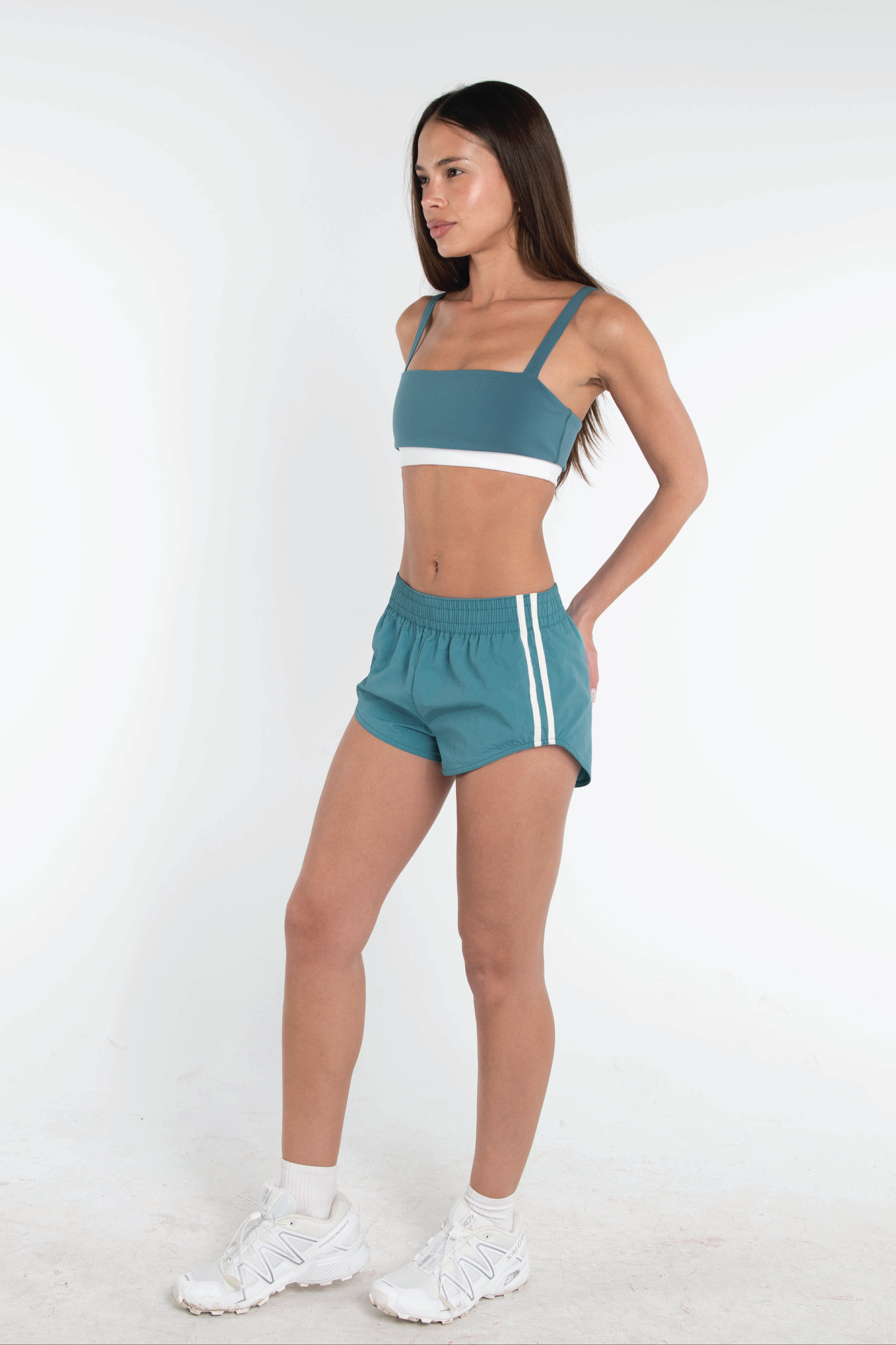 Nylon Shorts   Lagoon
