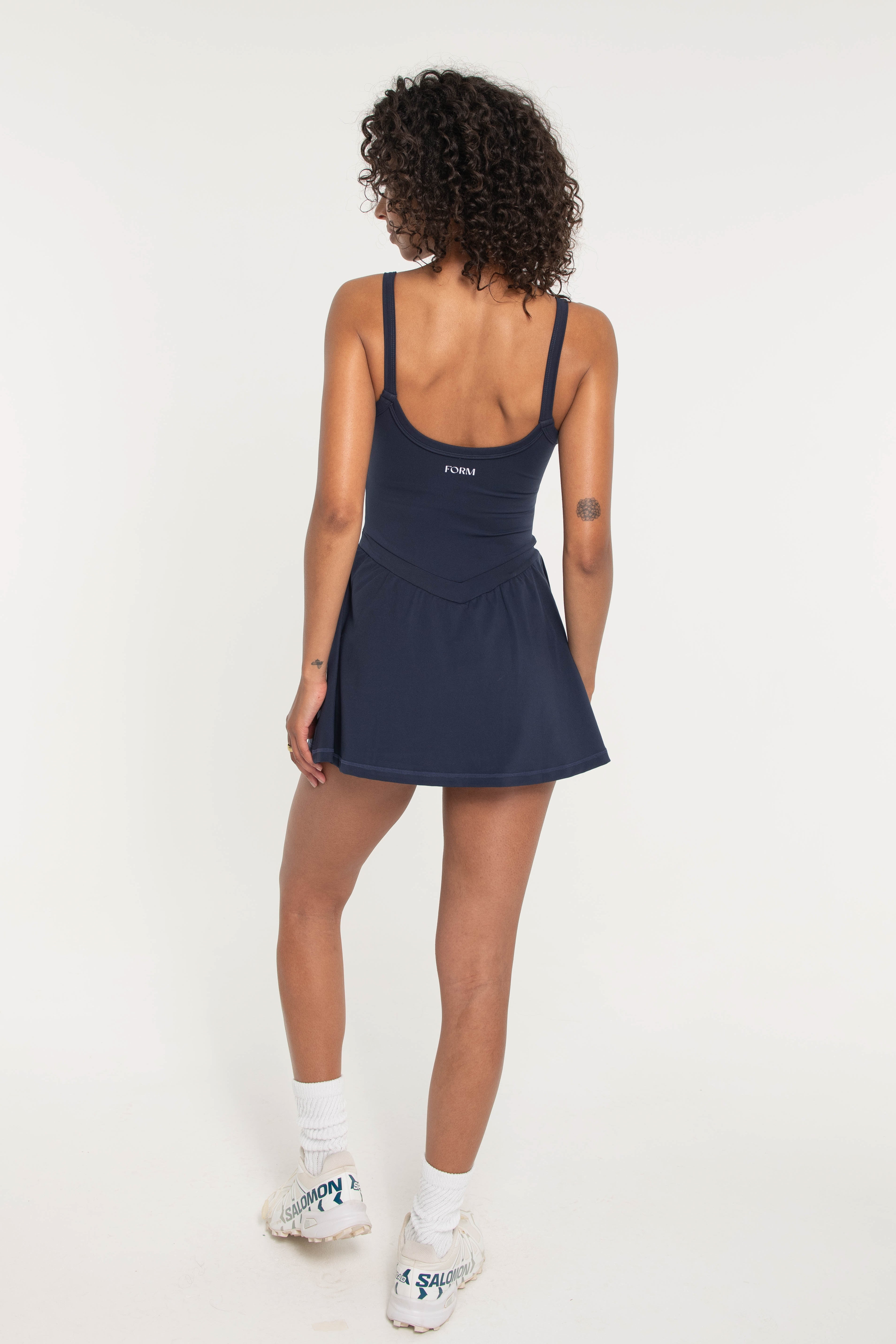 Drop Waist Dress   Navy
