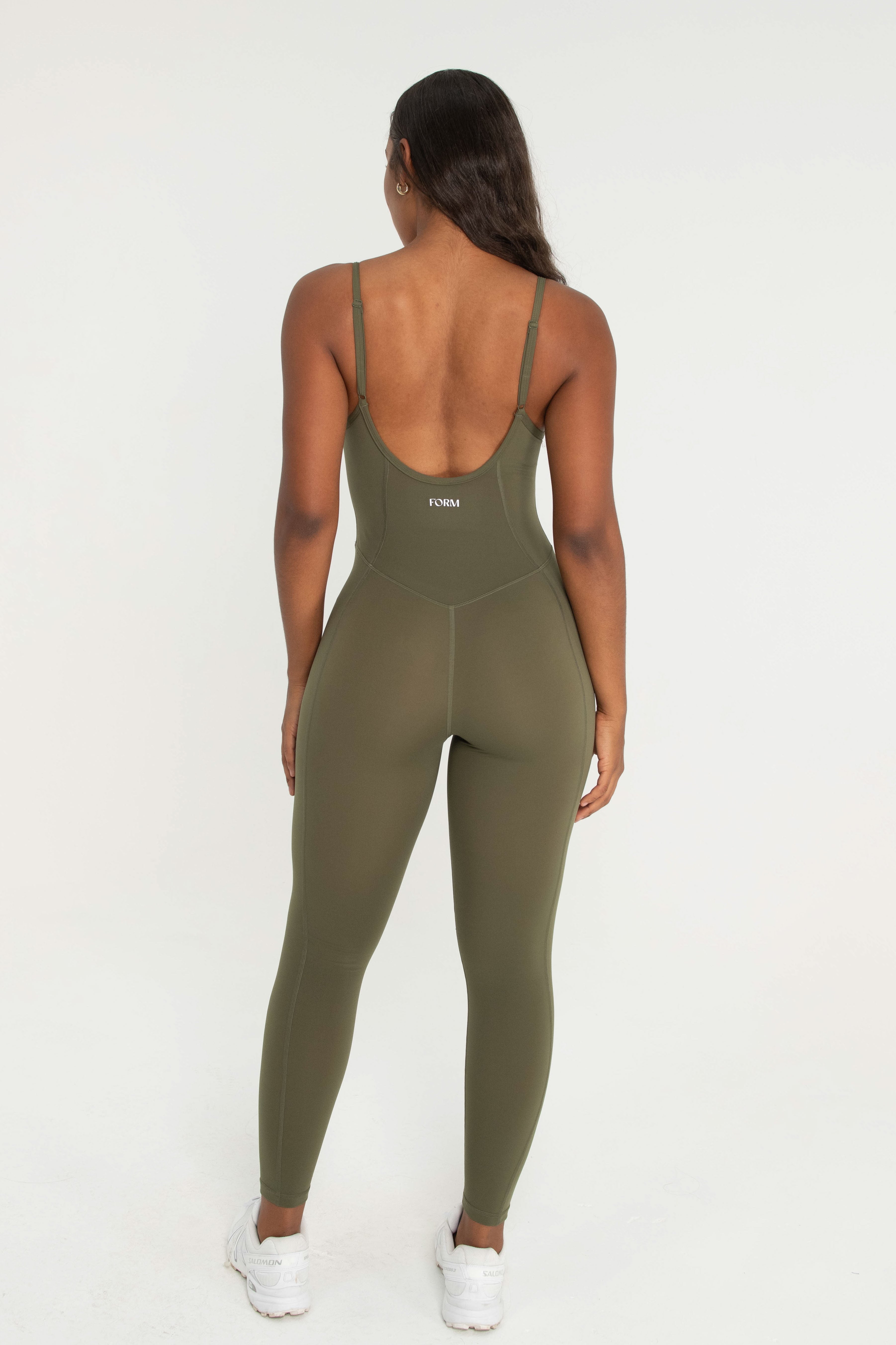 Scoop Neck Onesie   Olive
