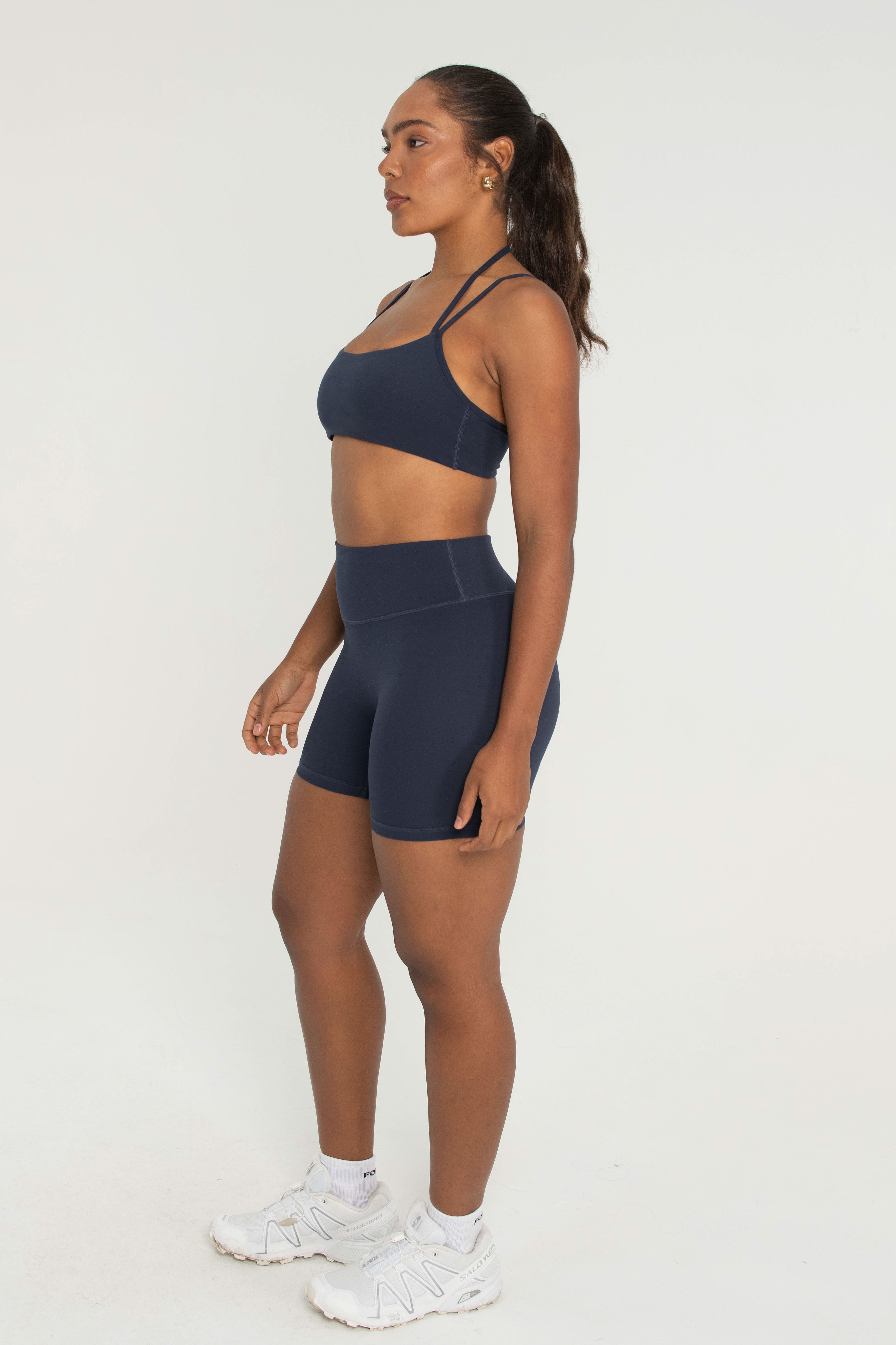 Double Strap Bra   Navy
