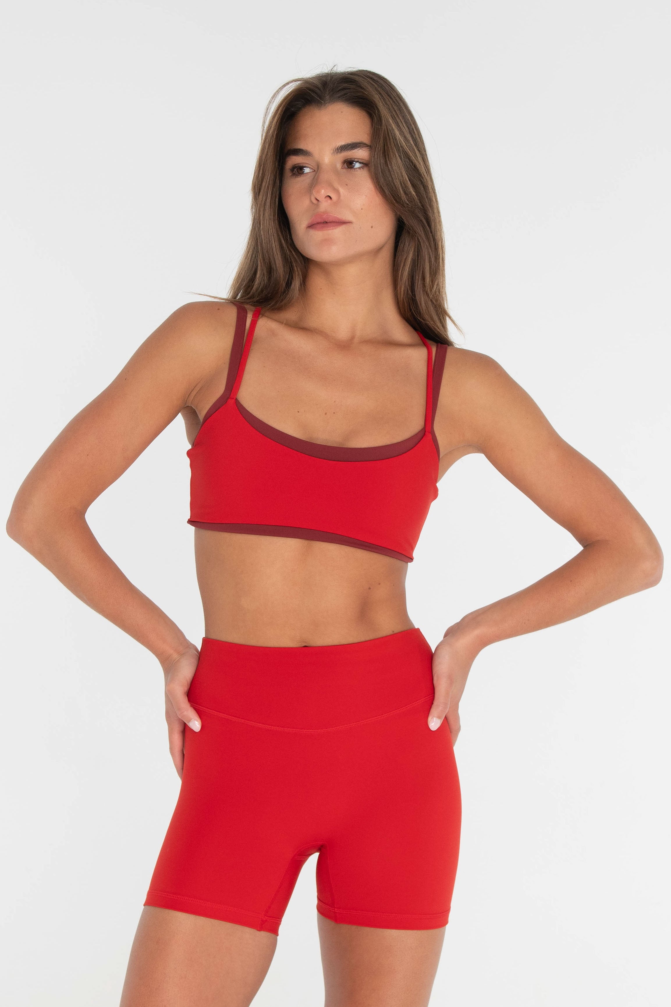 Layered Bra   Cherry/Sweetheart
