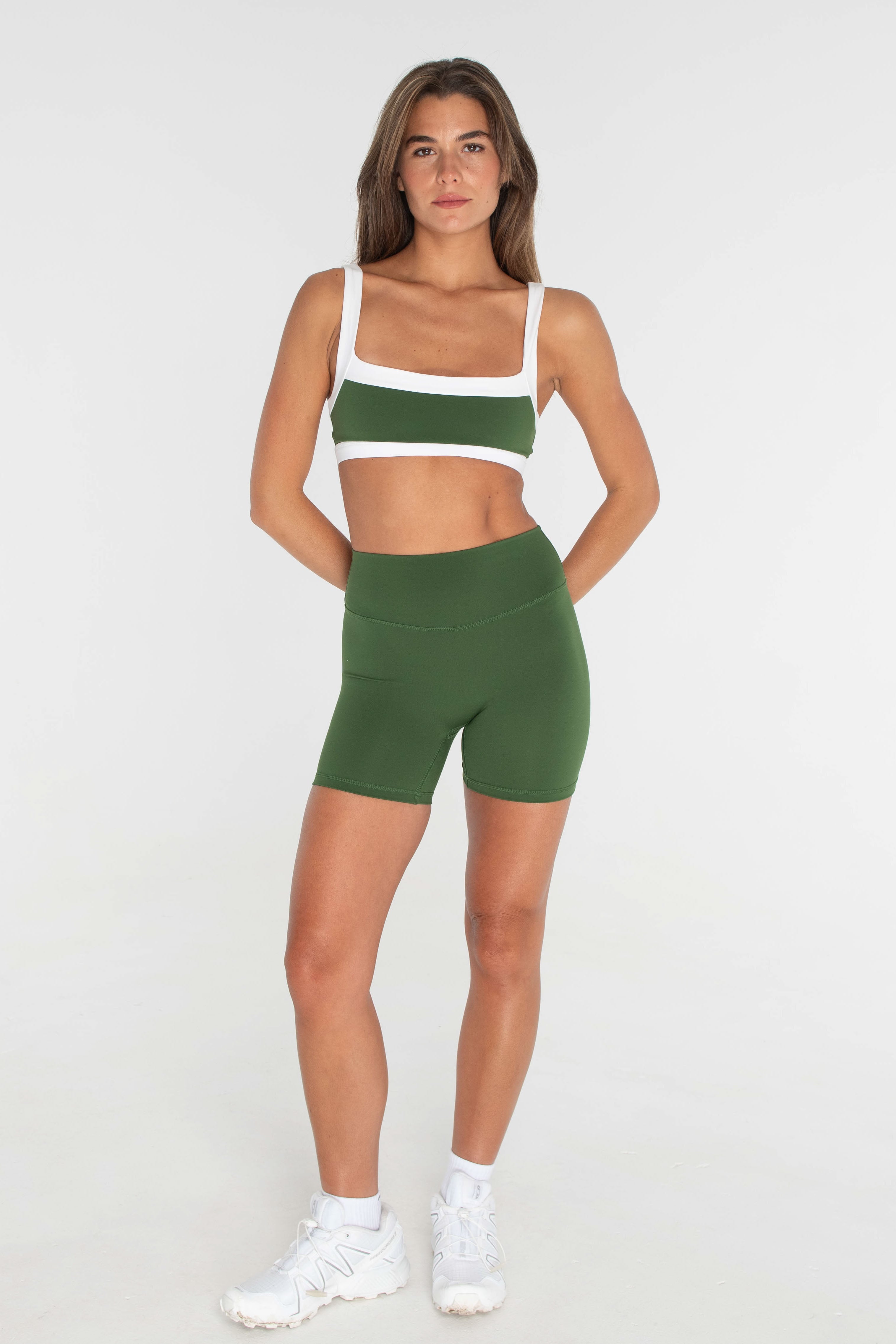 Straight Neck Bra   Meadow/White
