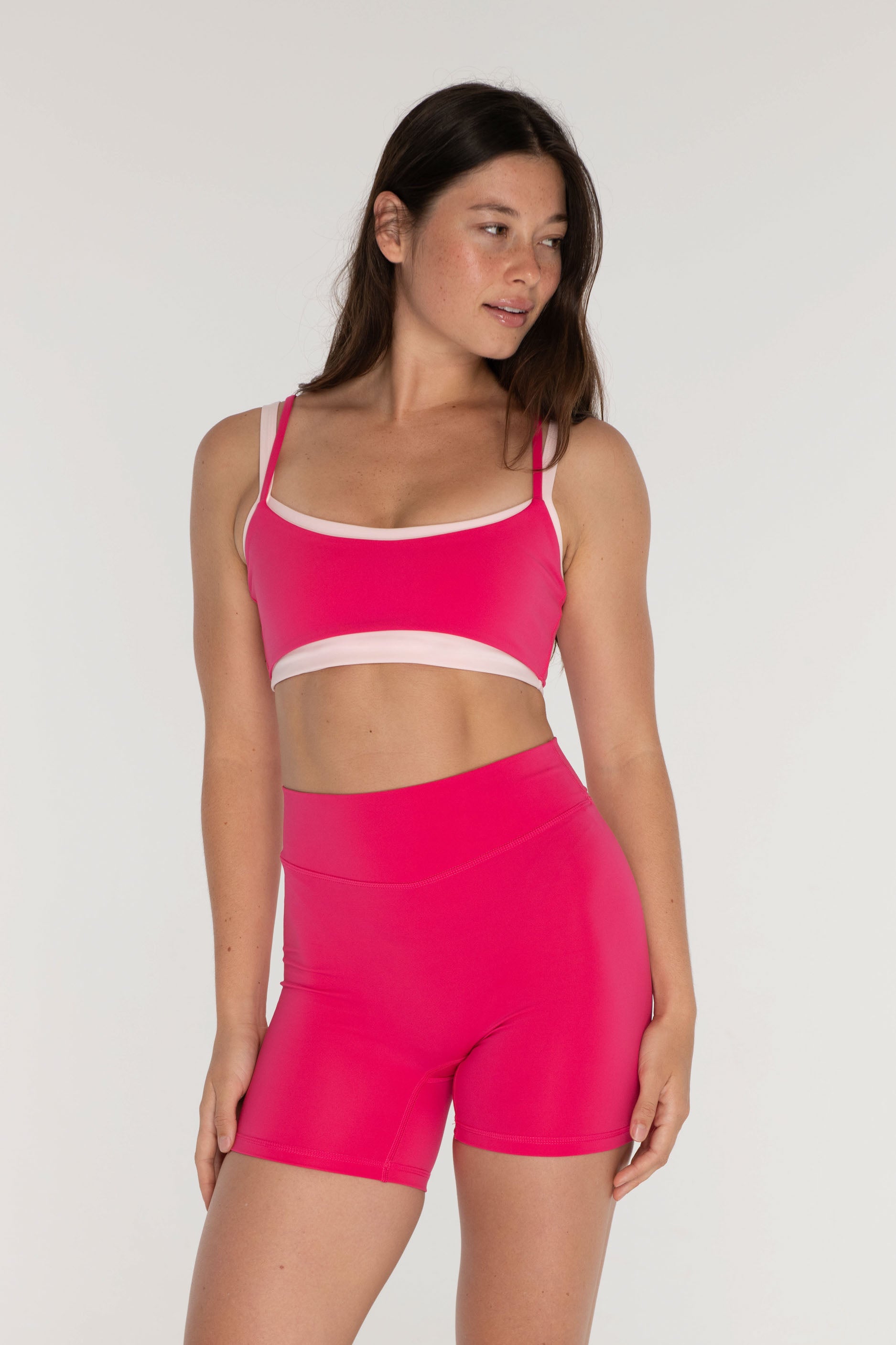 Layered Bra   Flirt/Light Pink
