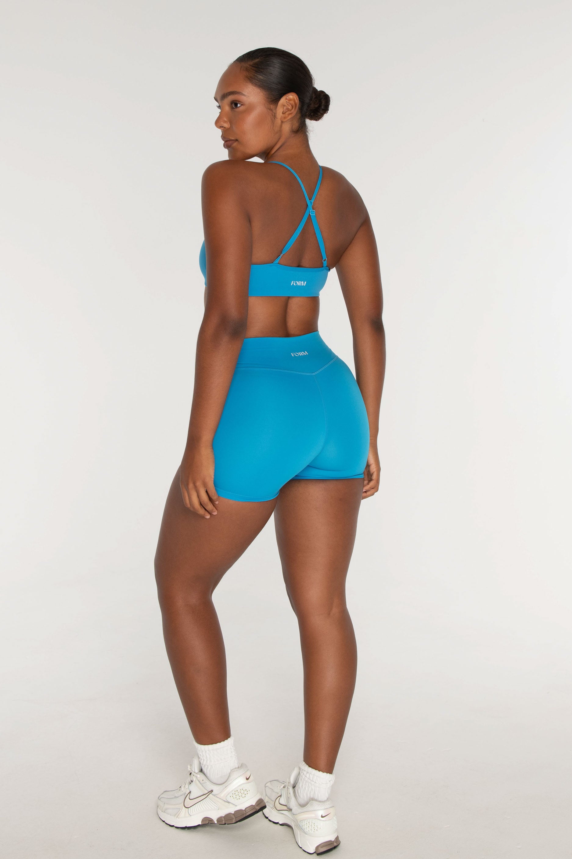 Criss Cross Bra   Aqua
