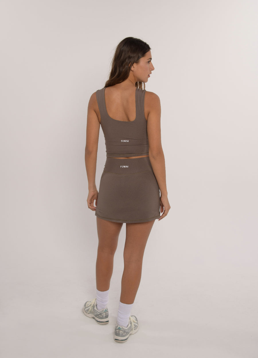 Tennis Skirt - Walnut