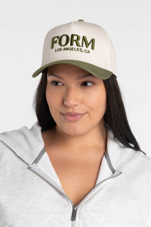 Los Angeles FORM Hat - Green/Cream