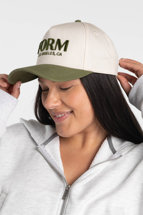 Los Angeles FORM Hat - Green/Cream