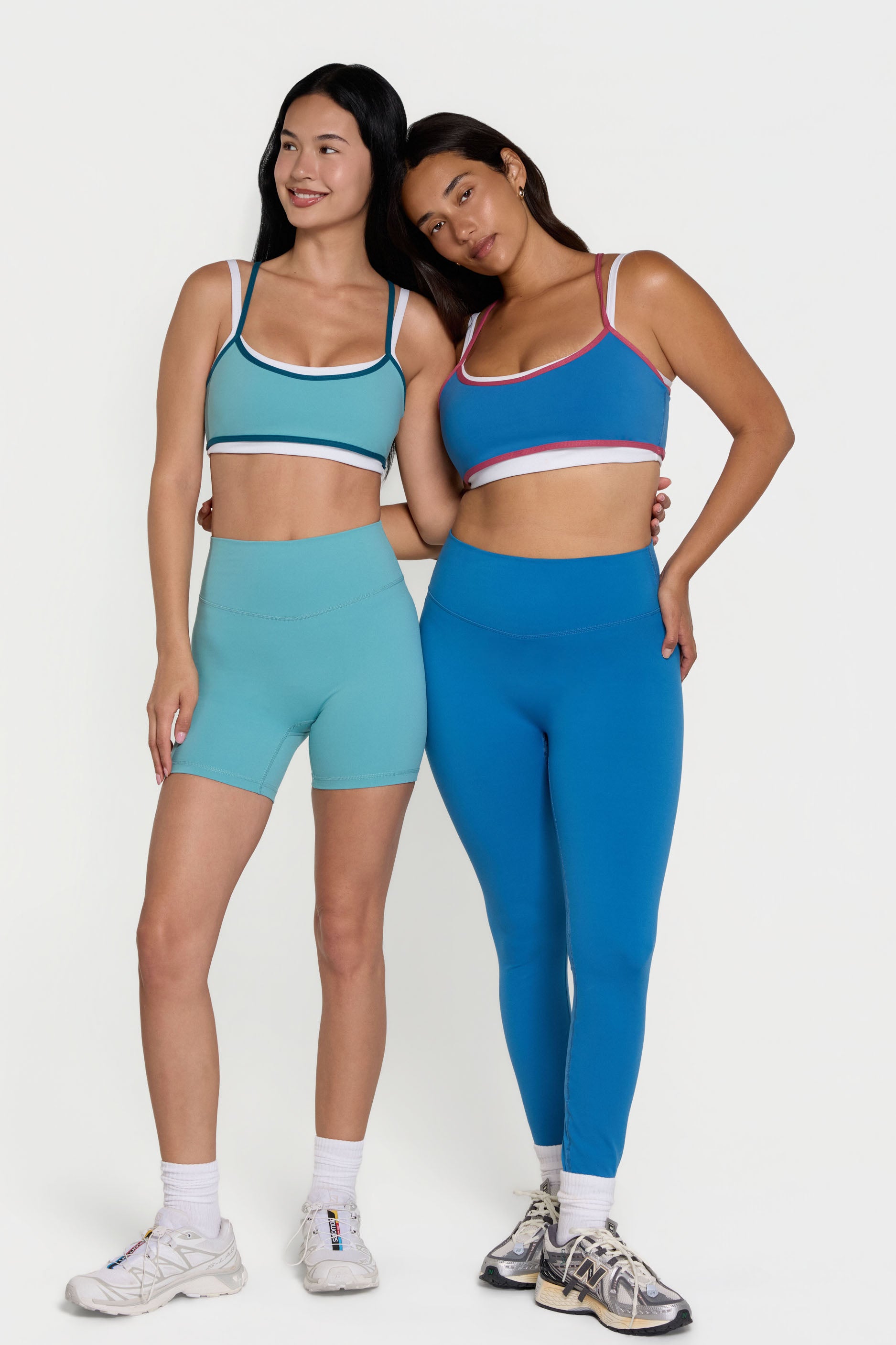 Binding Layered Bra   Mist/Deep Sea
