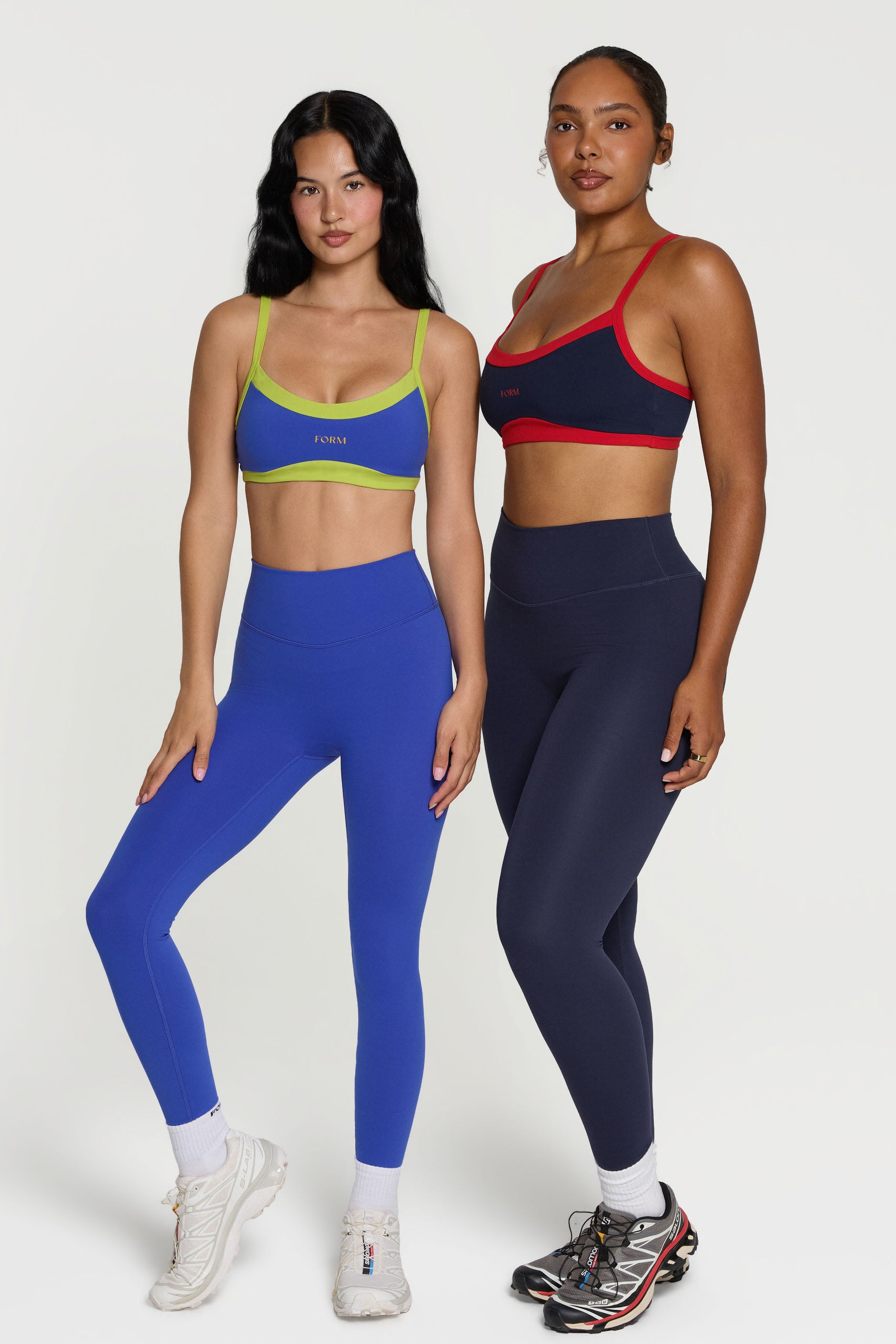 Scoop Contrast Bra   Cobalt/Lime
