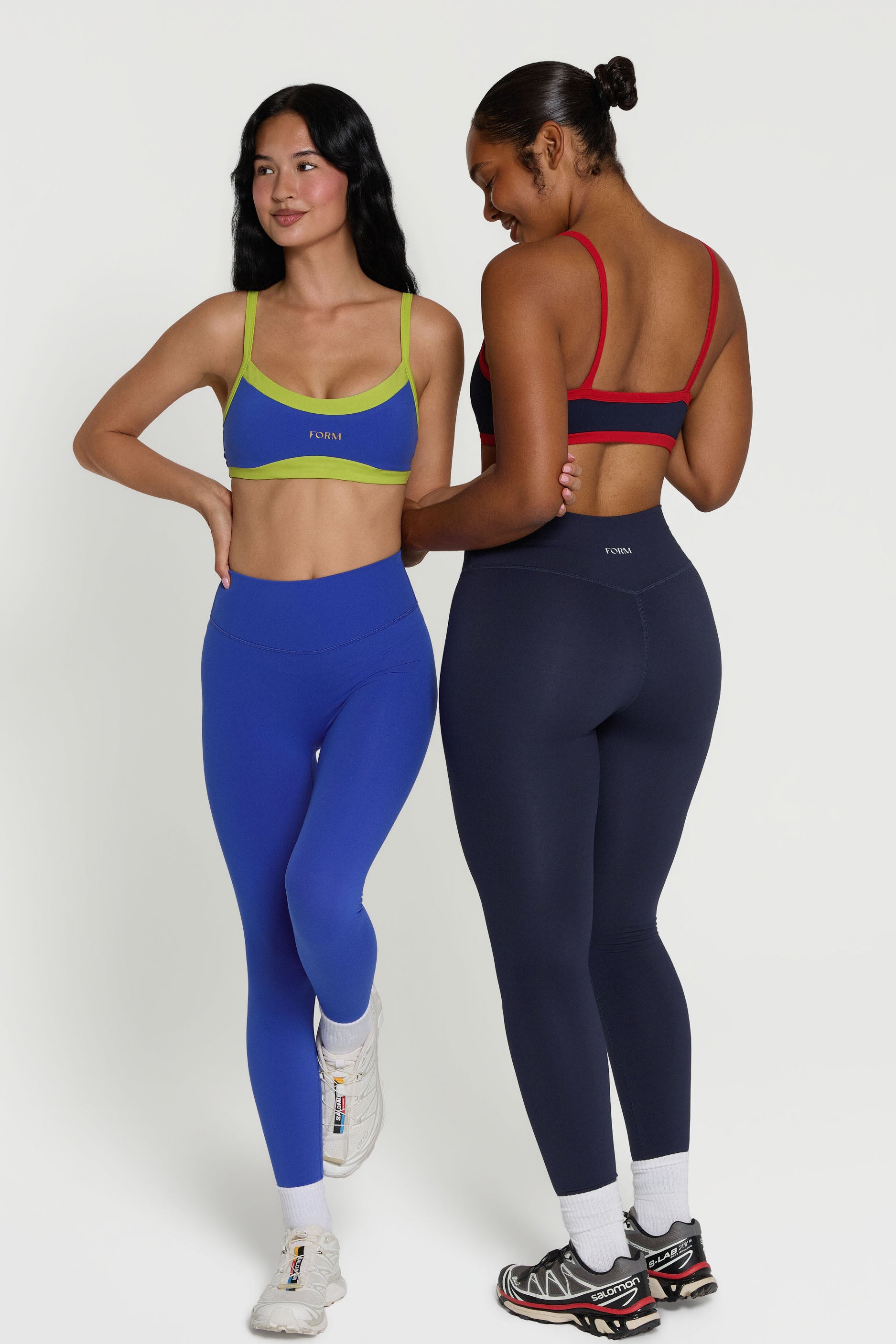 Scoop Contrast Bra   Navy/Cherry
