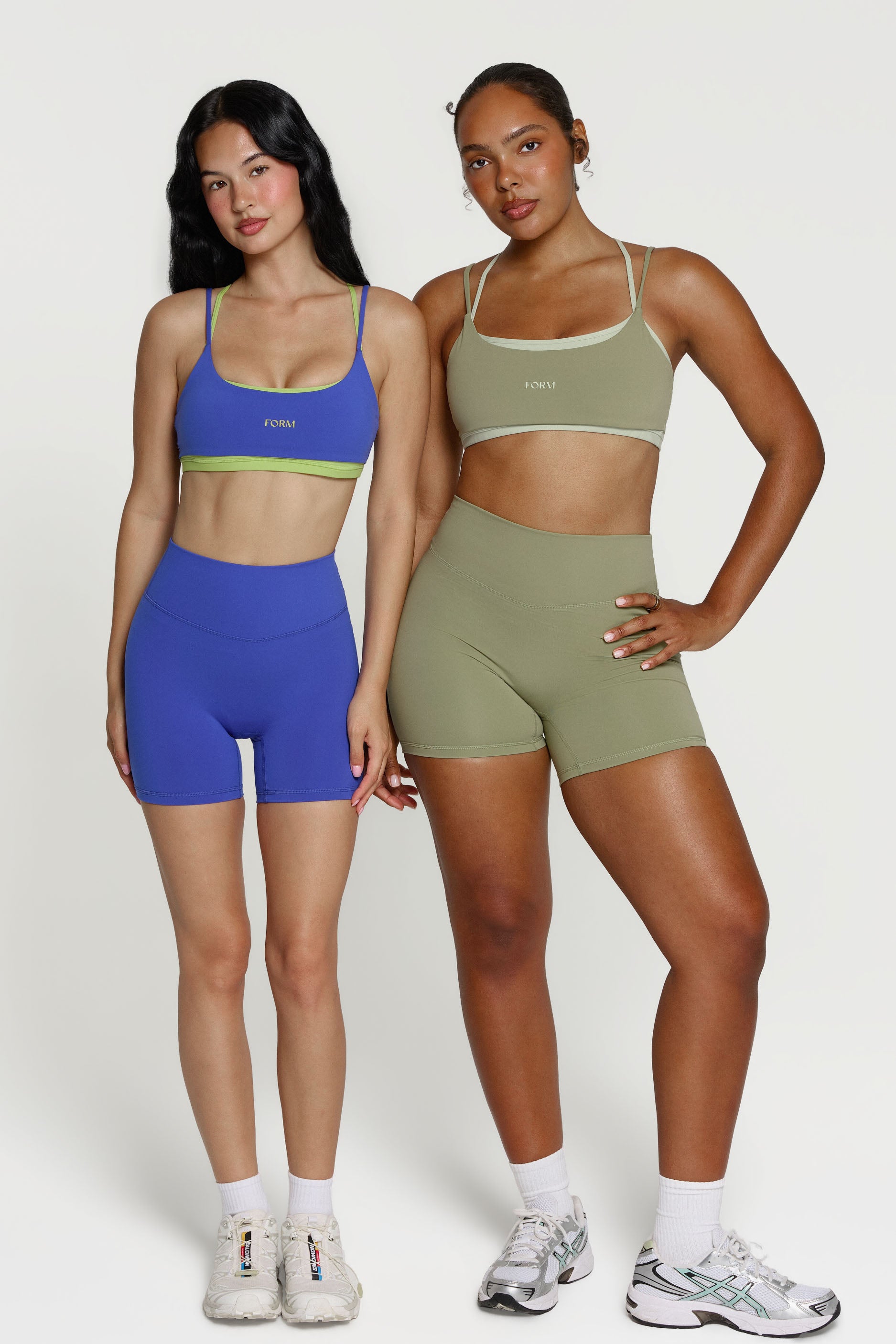 Criss Cross Layered Bra Matcha/Sage
