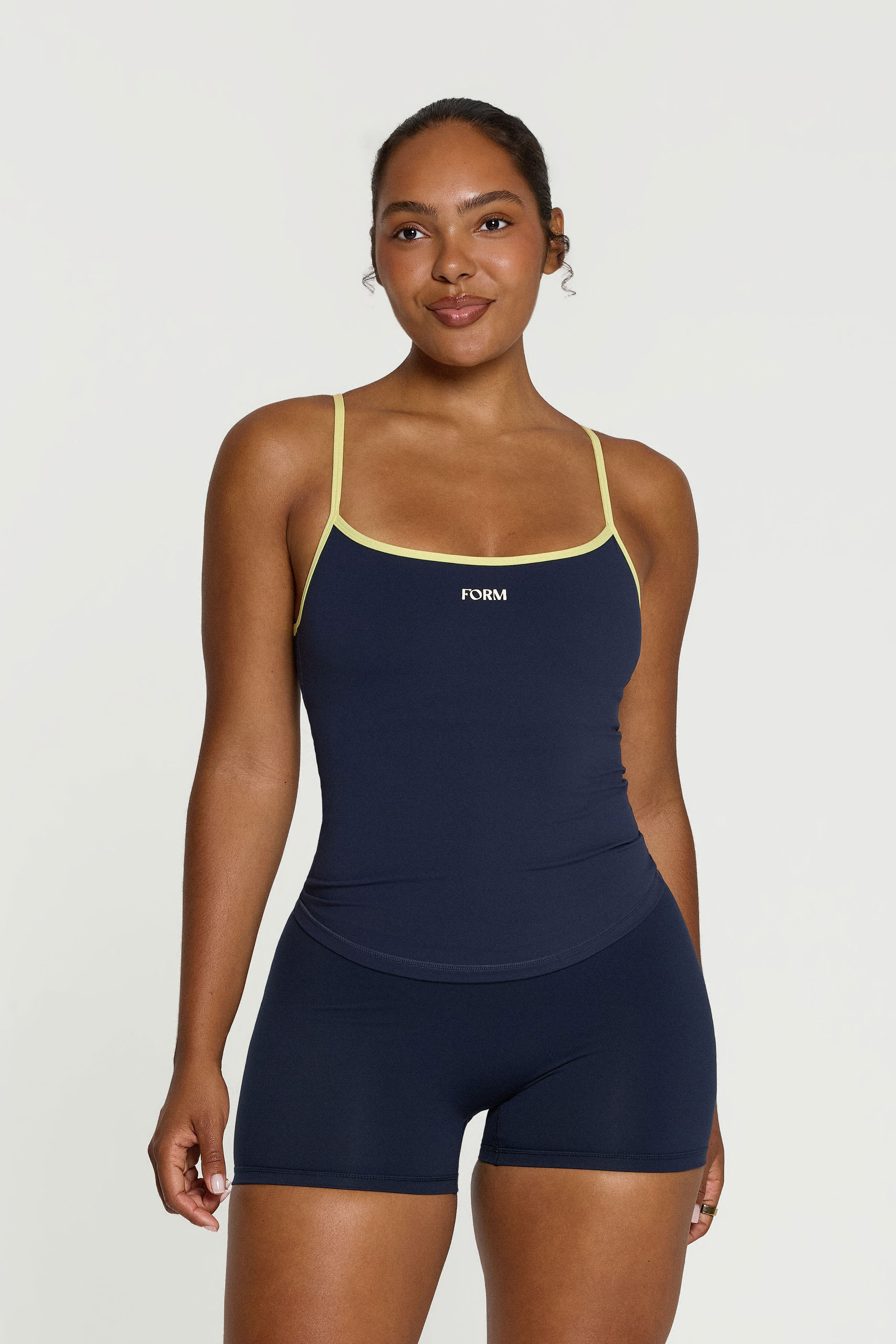 FORM Cami   Navy/Lemon
