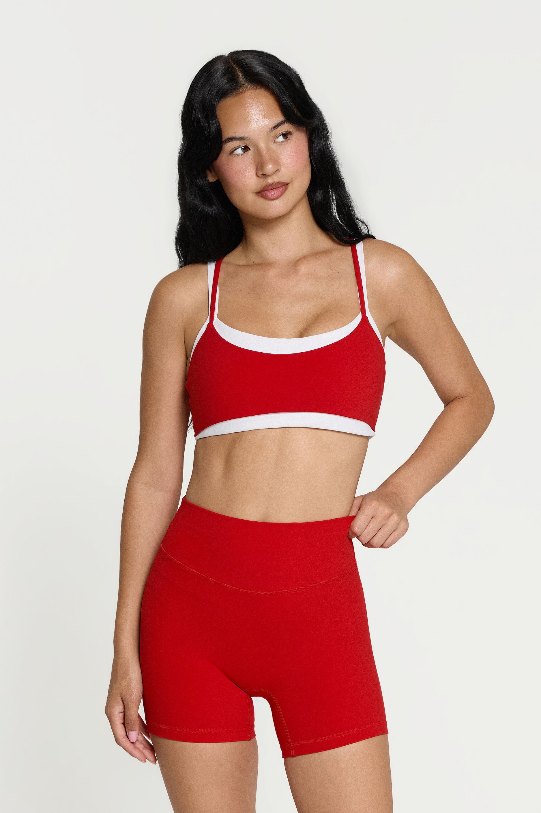 Layered Bra   Cherry
