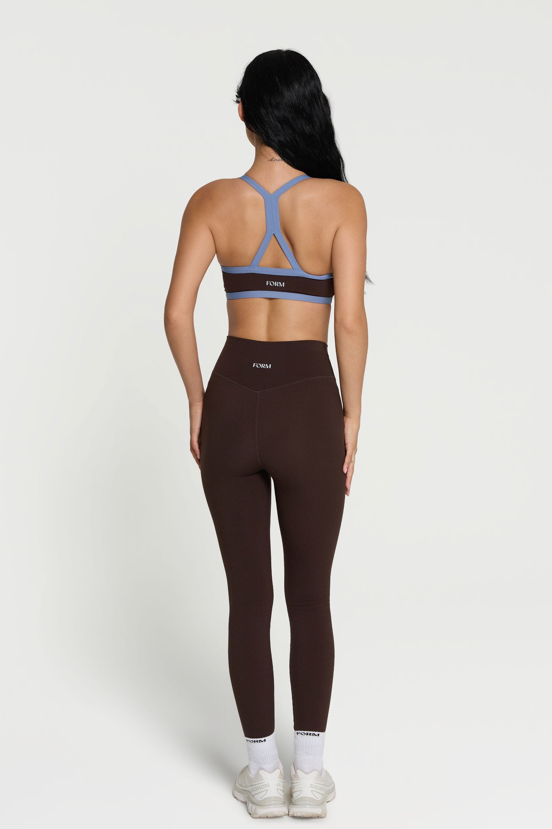 V Neck Bra   Espresso/Glacier
