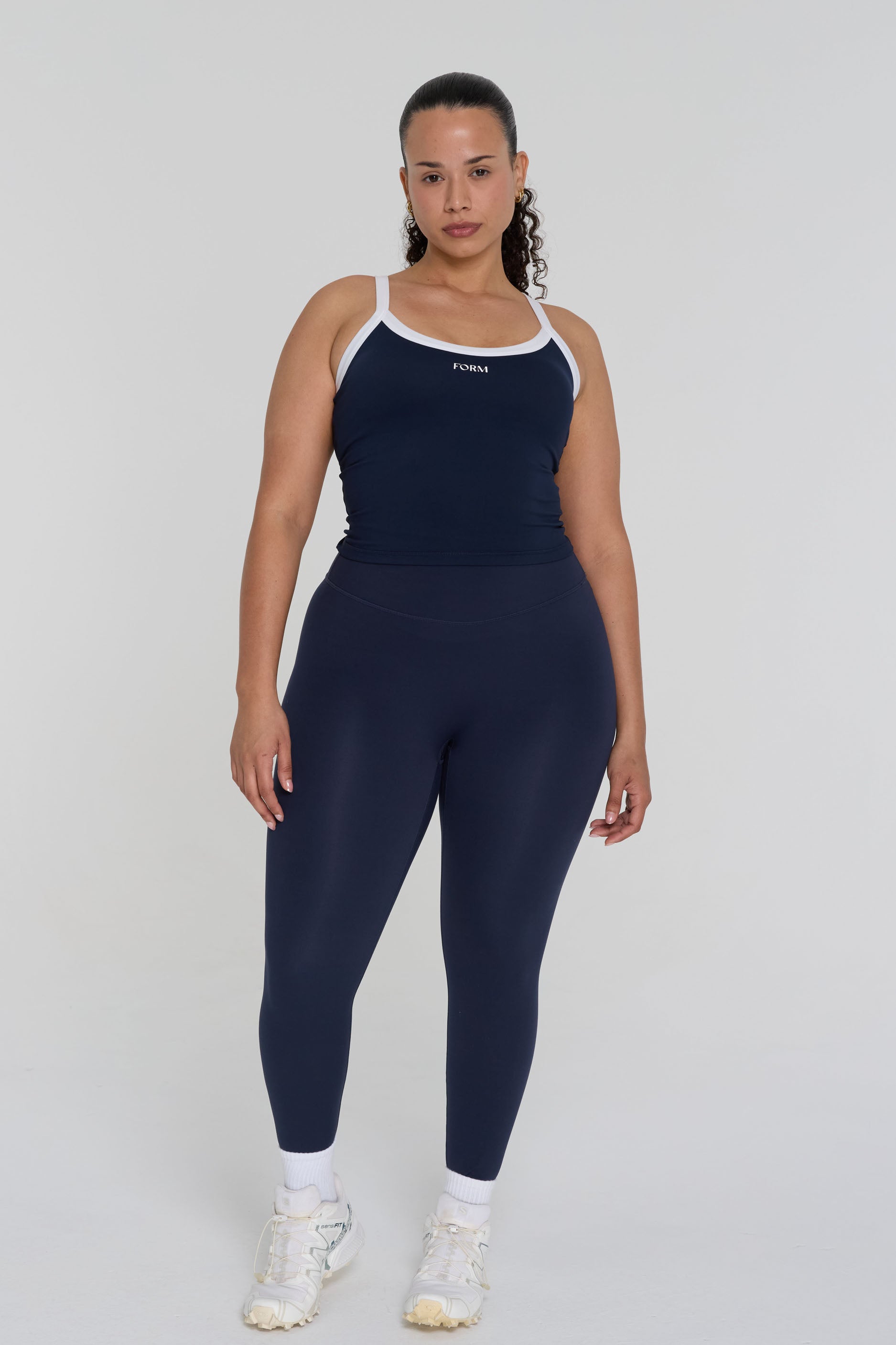 Impact Tank   Navy/White
