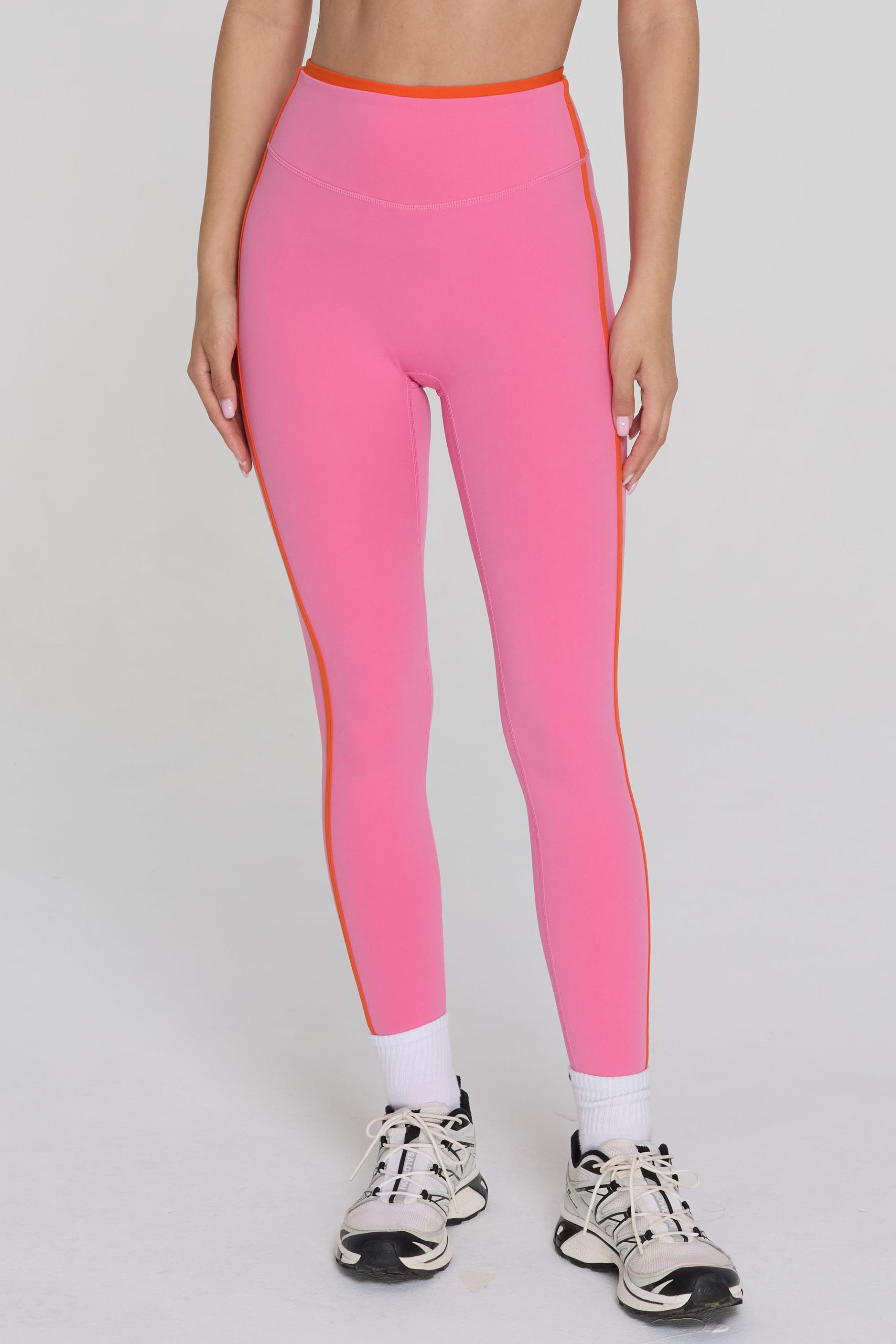 Two Tone Leggings   Peony/Poppy
