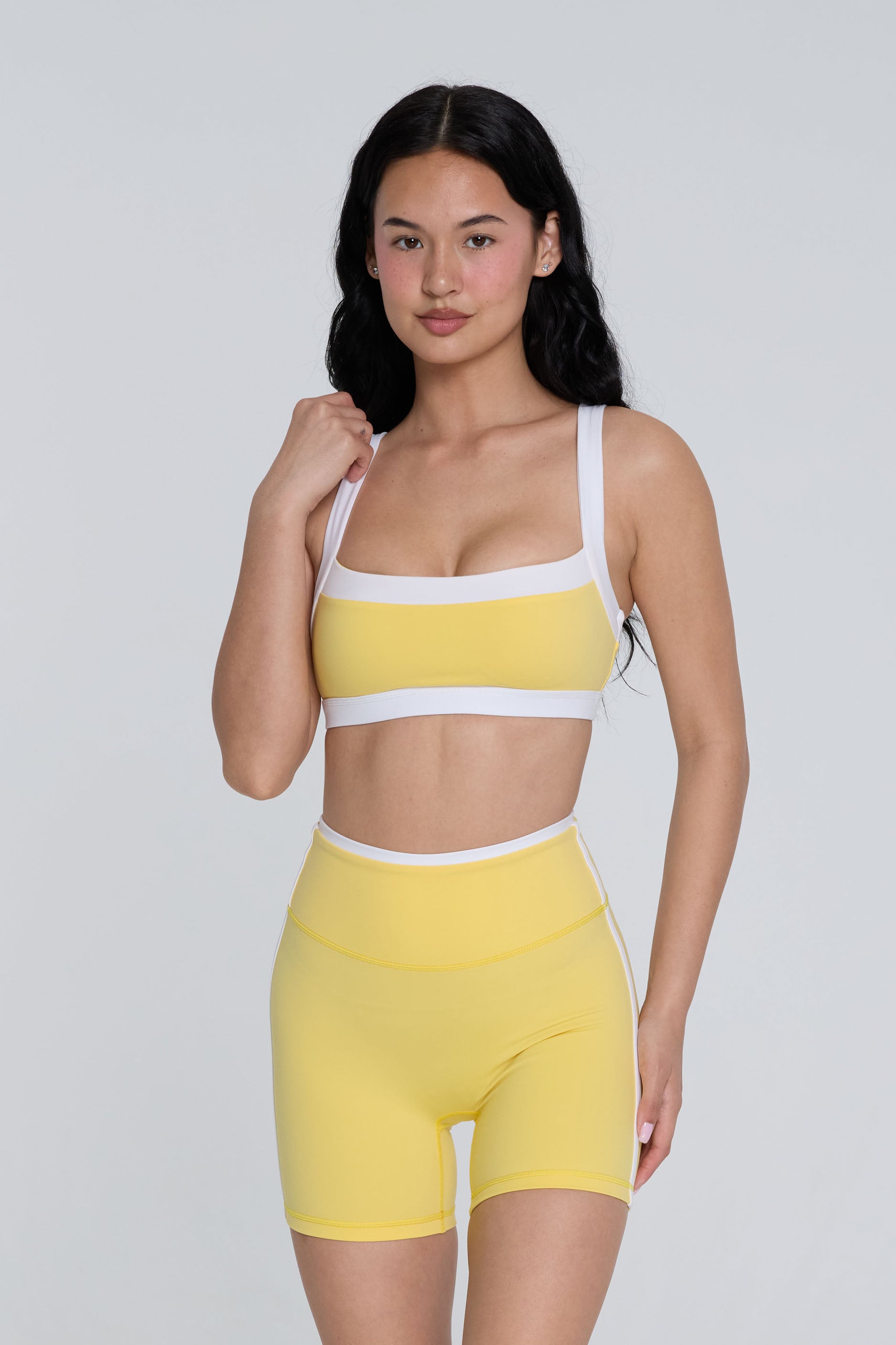 Straight Neck Bra   Daisy/White
