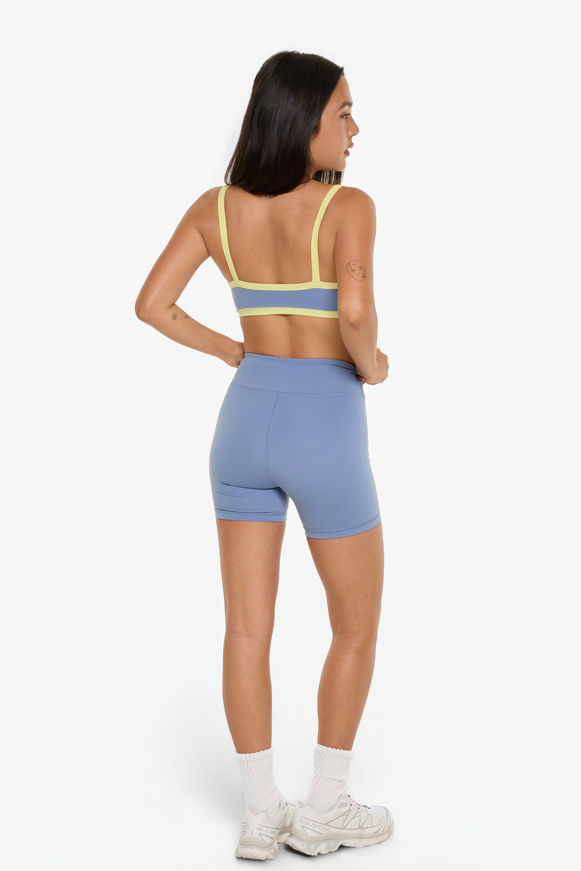 Scoop Contrast Bra   Glacier/Lemon
