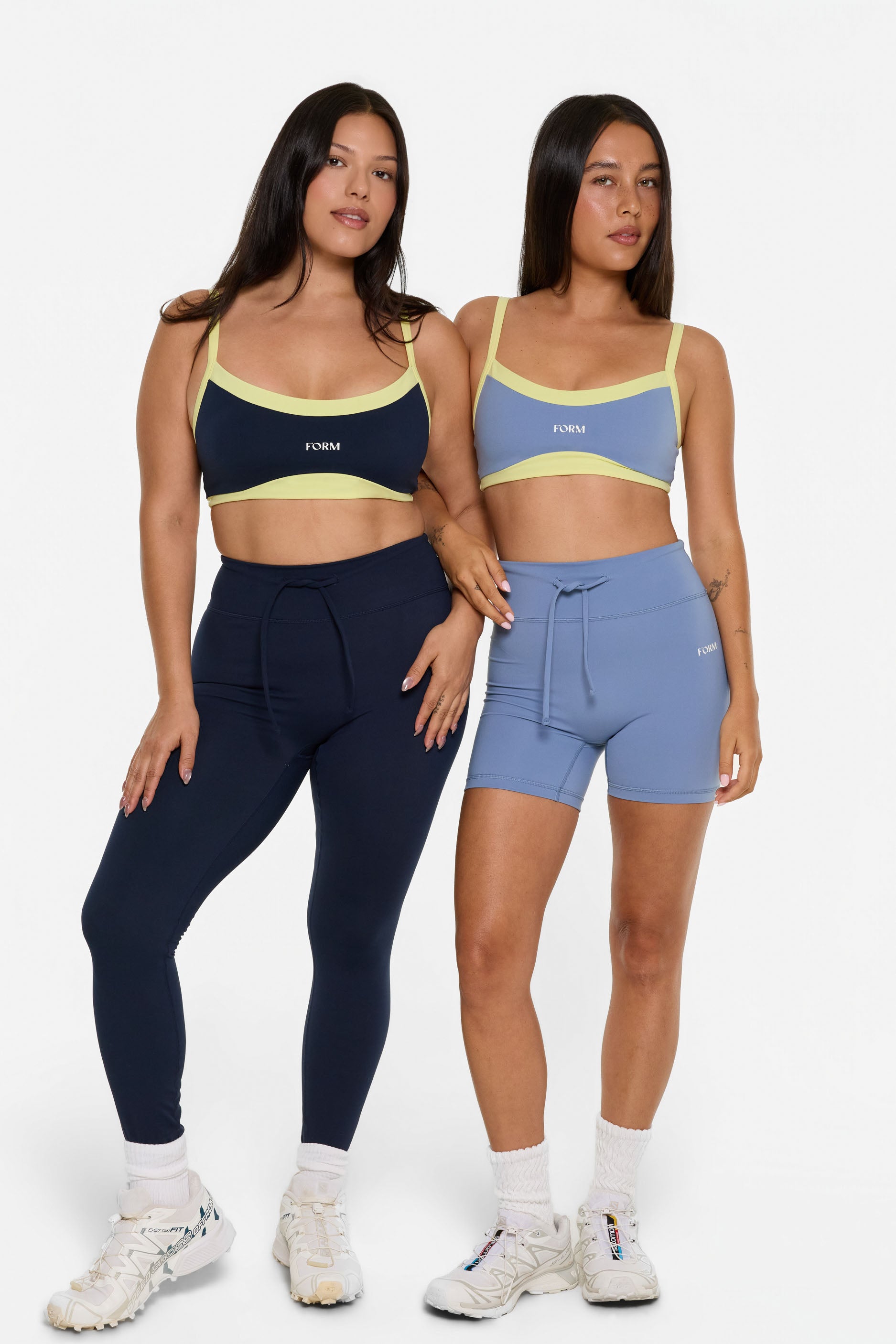 Scoop Contrast Bra   Navy/Lemon
