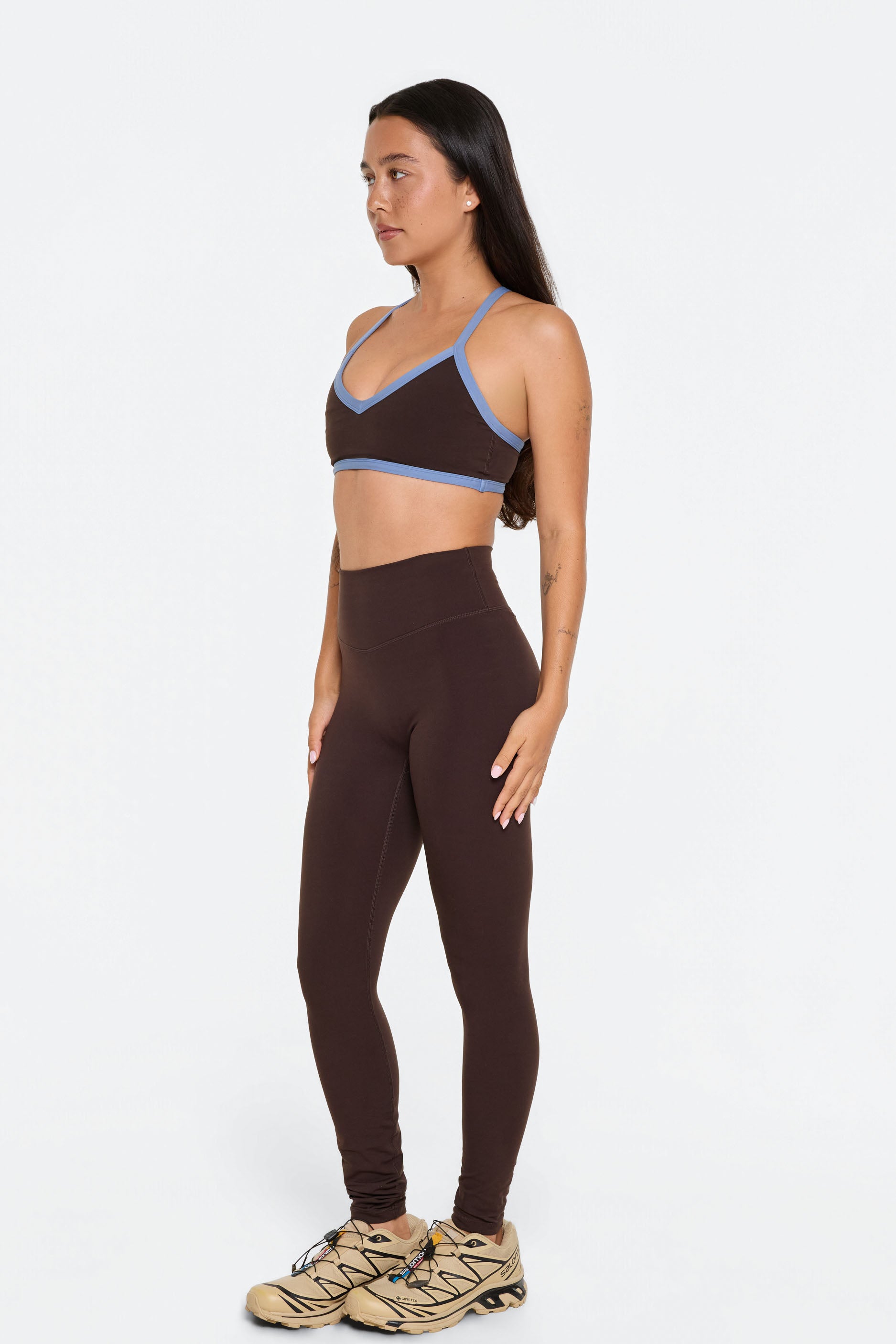 V Neck Bra   Espresso/Glacier
