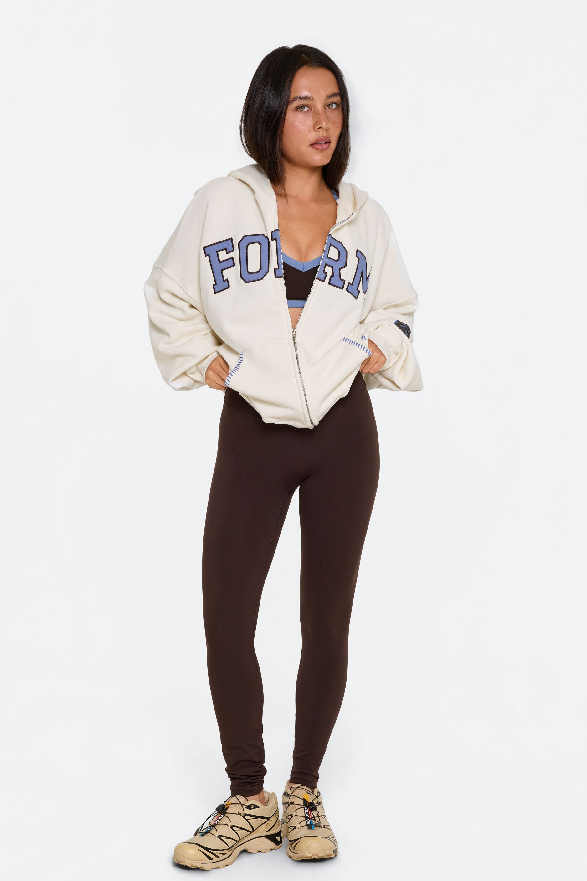 uniFORM Zip Up   Cream/Blue
