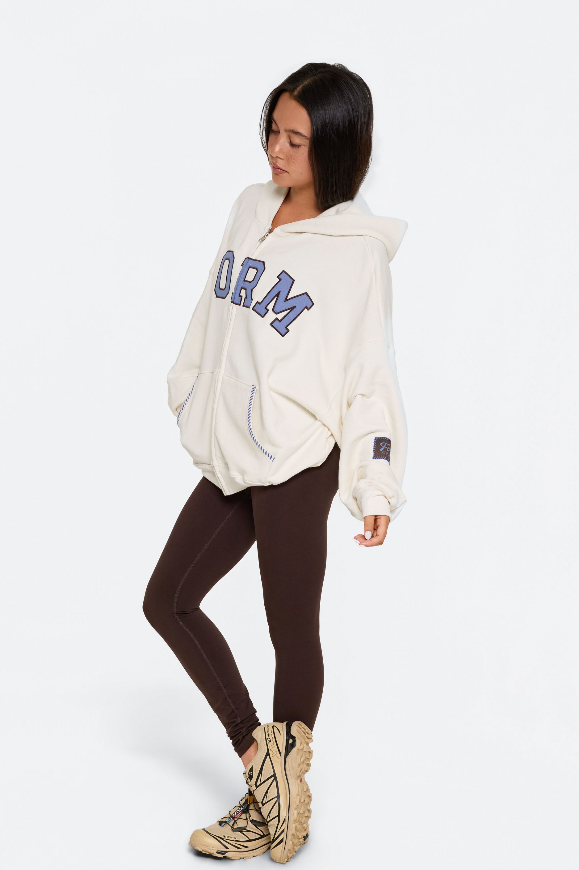 uniFORM Zip Up   Cream/Blue
