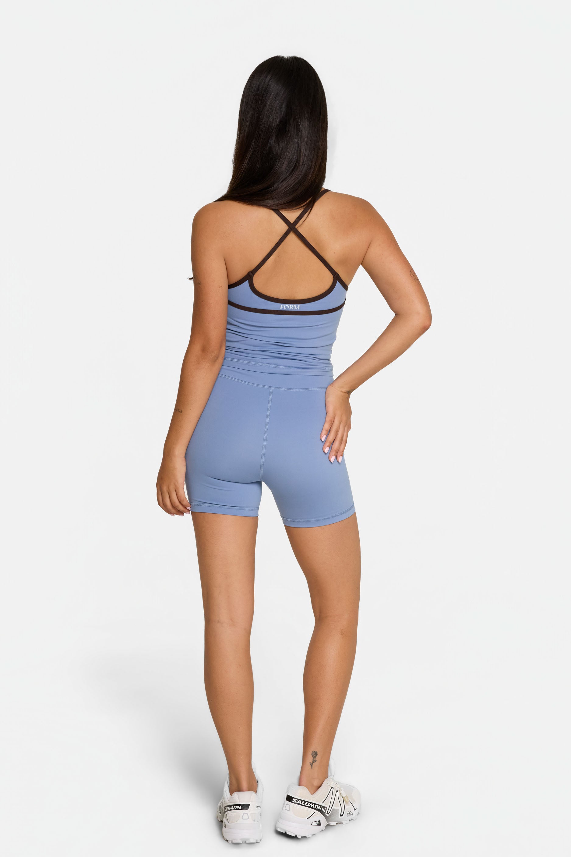 Scoop Contrast Cami   Glacier/Espresso
