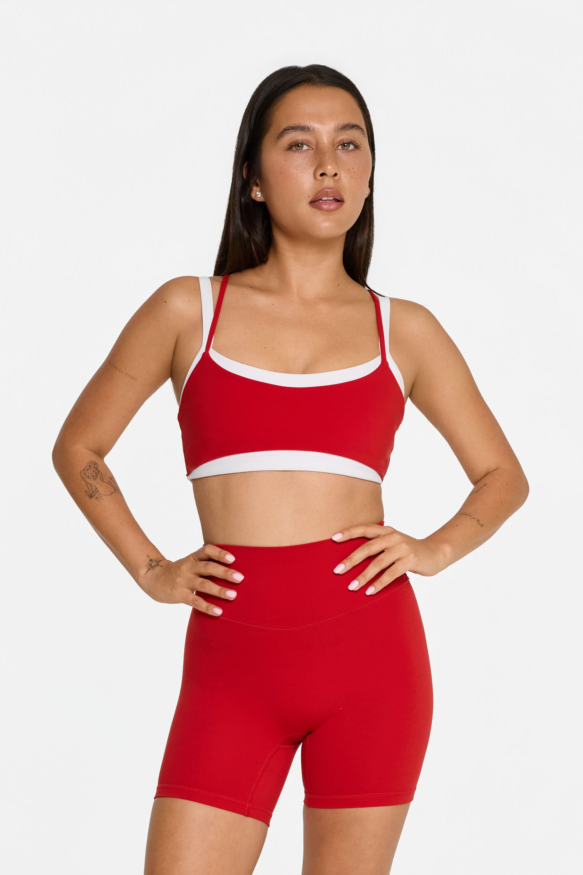 Layered Bra   Cherry
