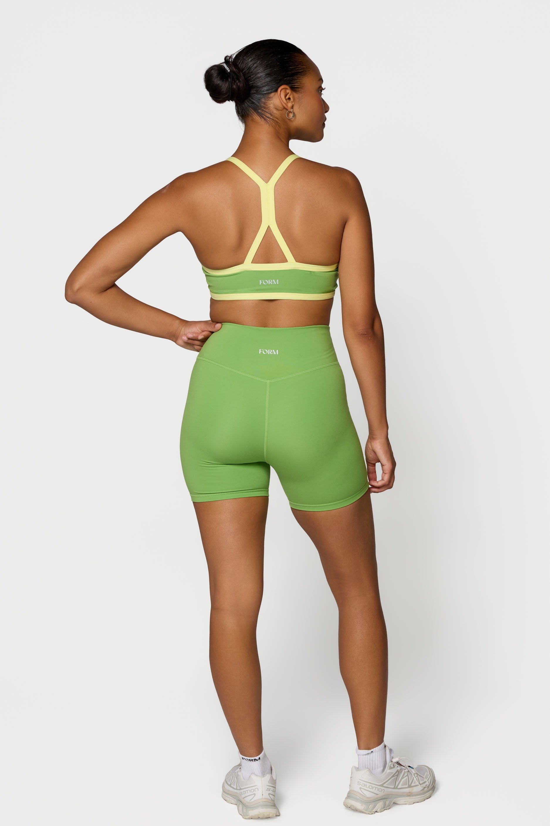 Reversible V Neck Bra   Moss/Lemon   Navy/Lemon

