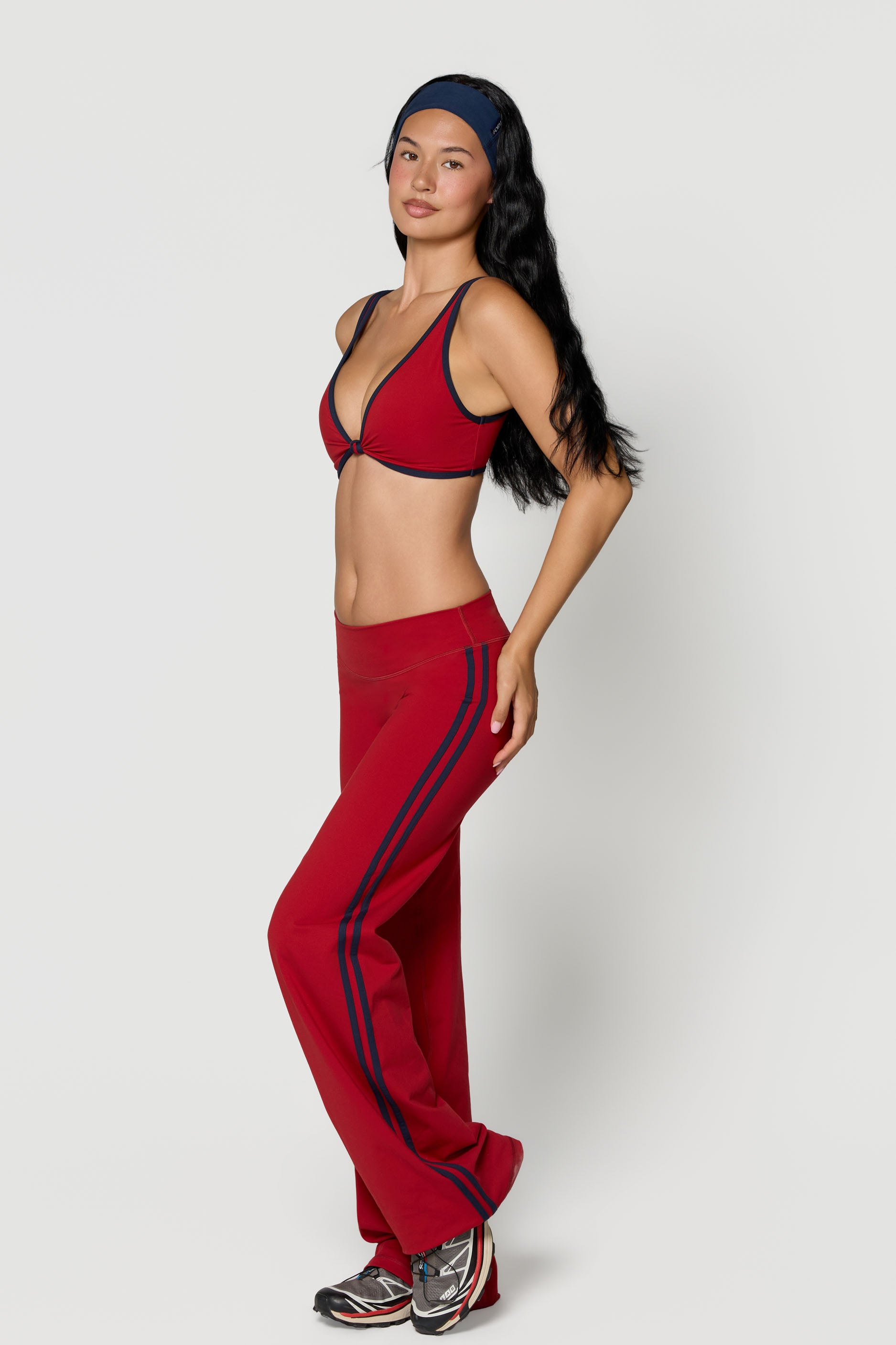 Knot Bra   Ruby/Navy
