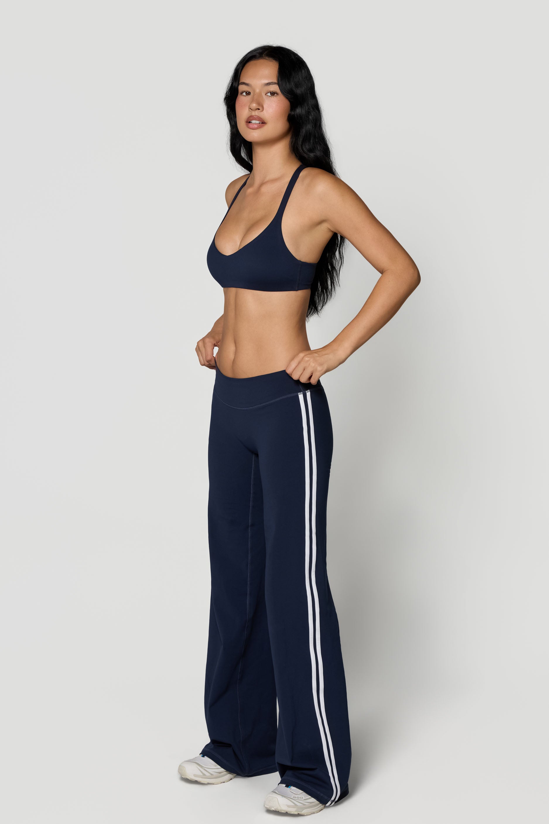 Seamless X Bra   Navy
