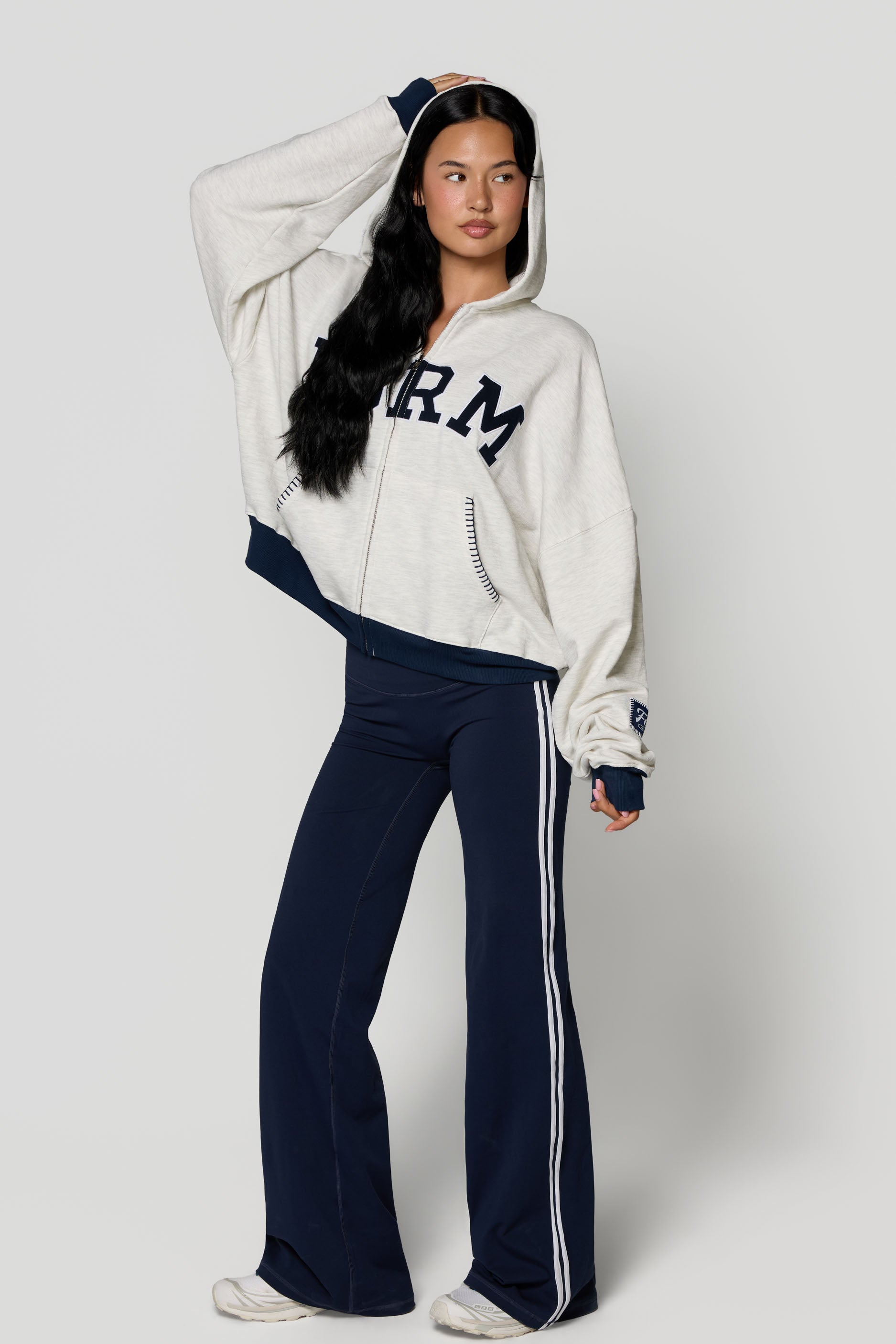 uniFORM Zip Up   Heather/Navy

