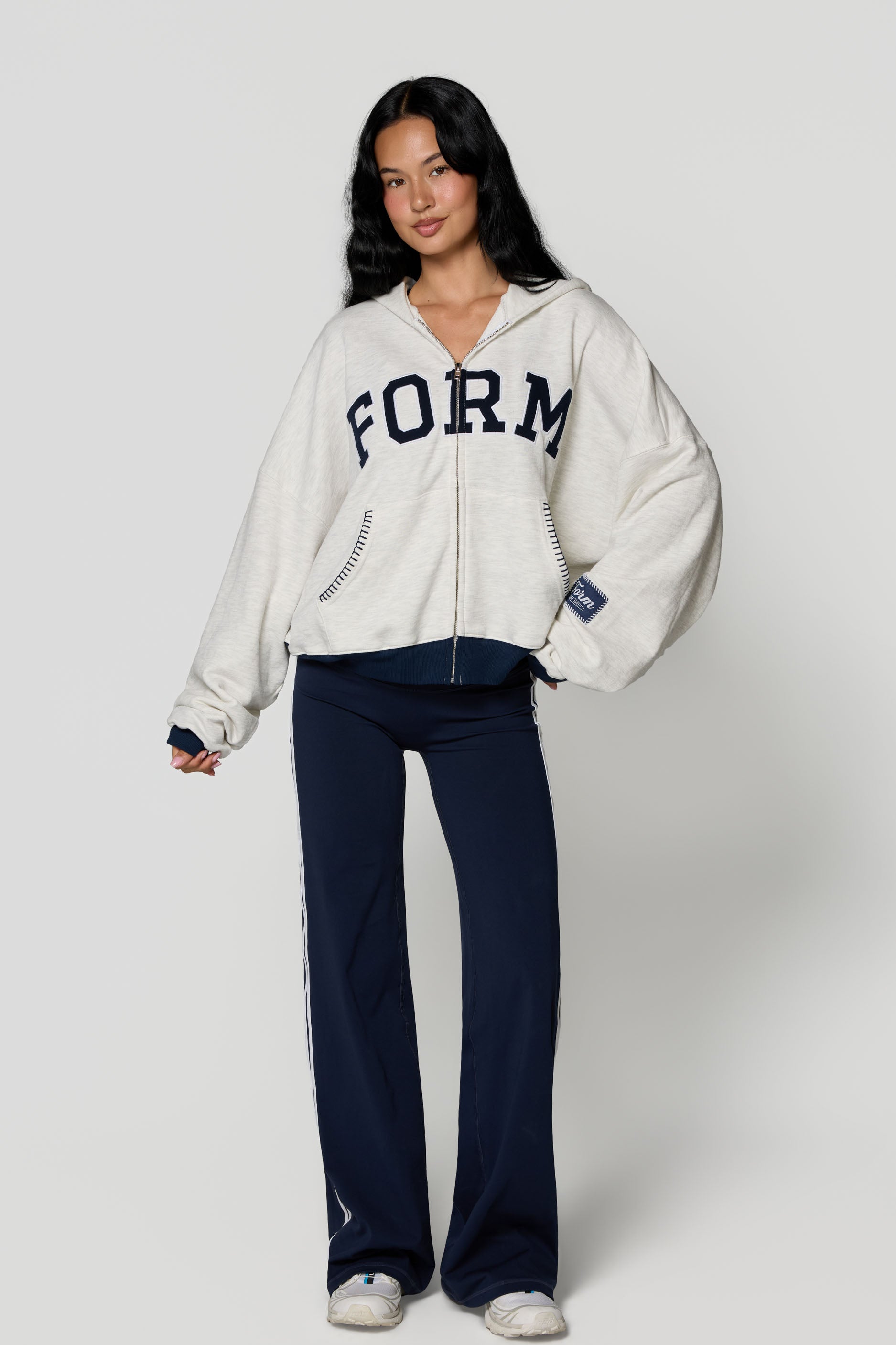 uniFORM Zip Up   Heather/Navy
