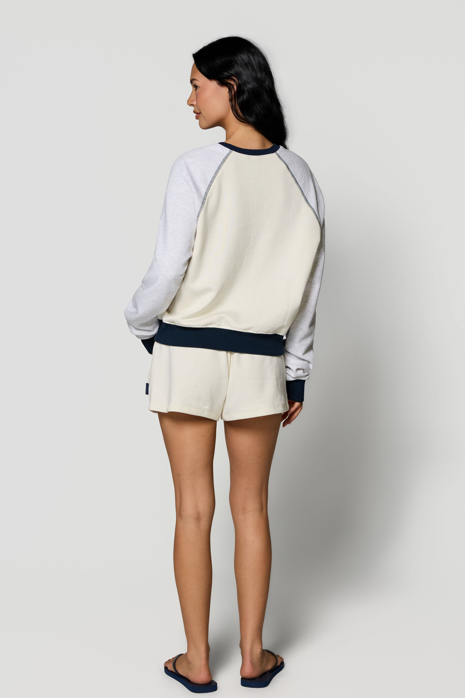 Drawstring Mini Shorts   Cream
