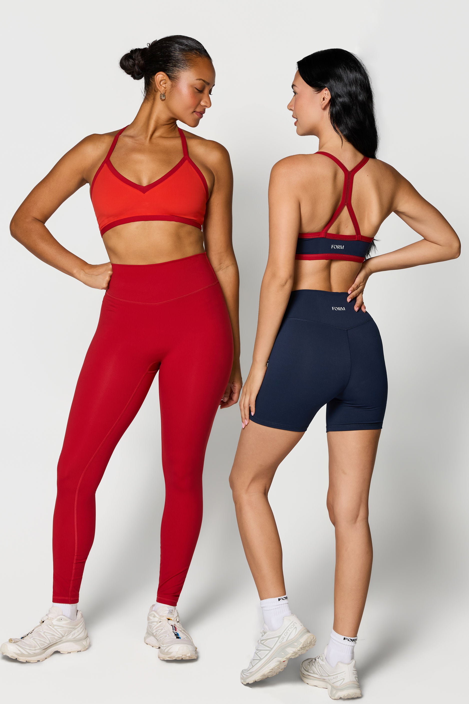 Reversible V Neck Bra   Terracotta/Ruby   Navy/Ruby
