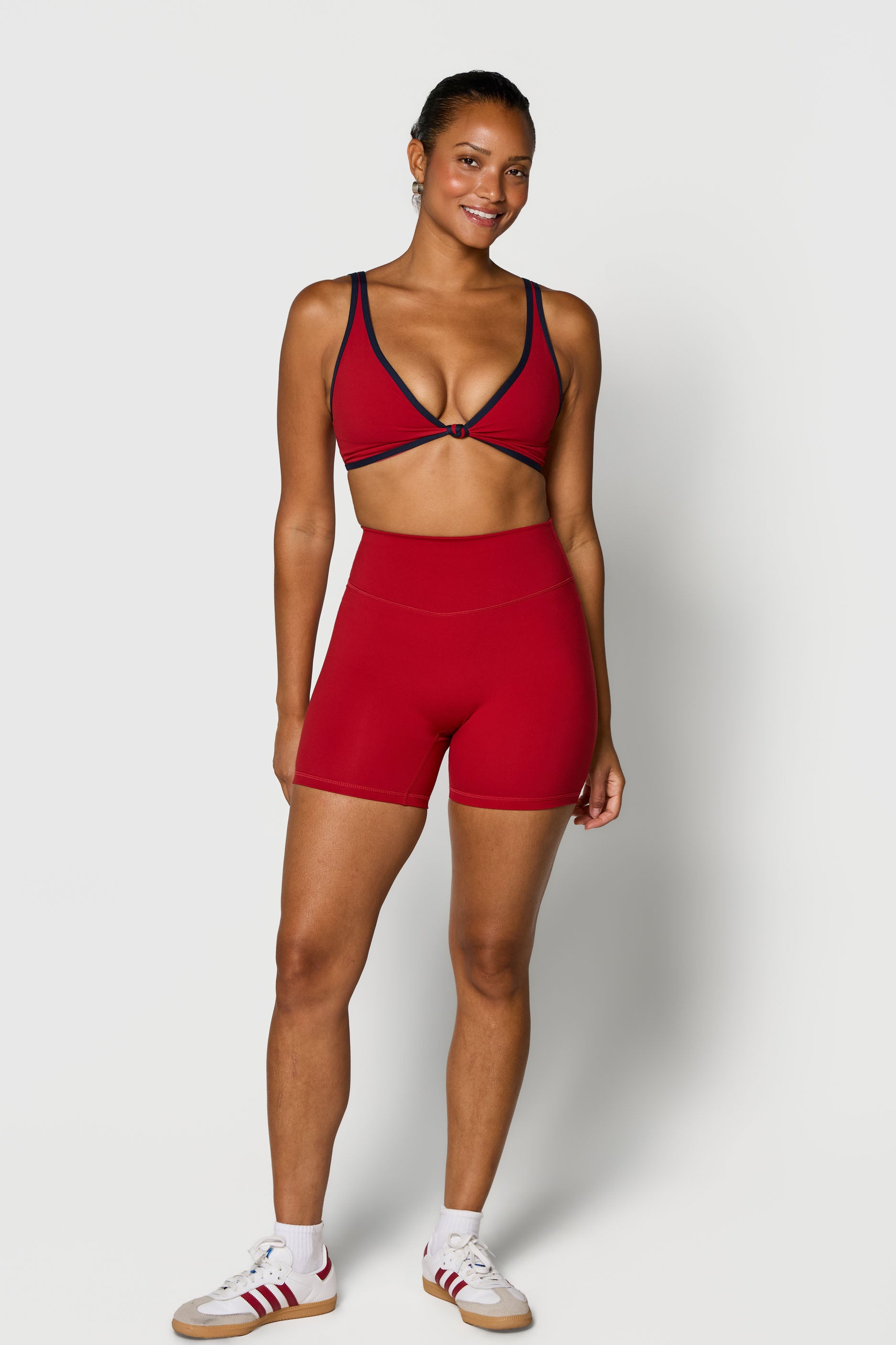 Knot Bra   Ruby/Navy

