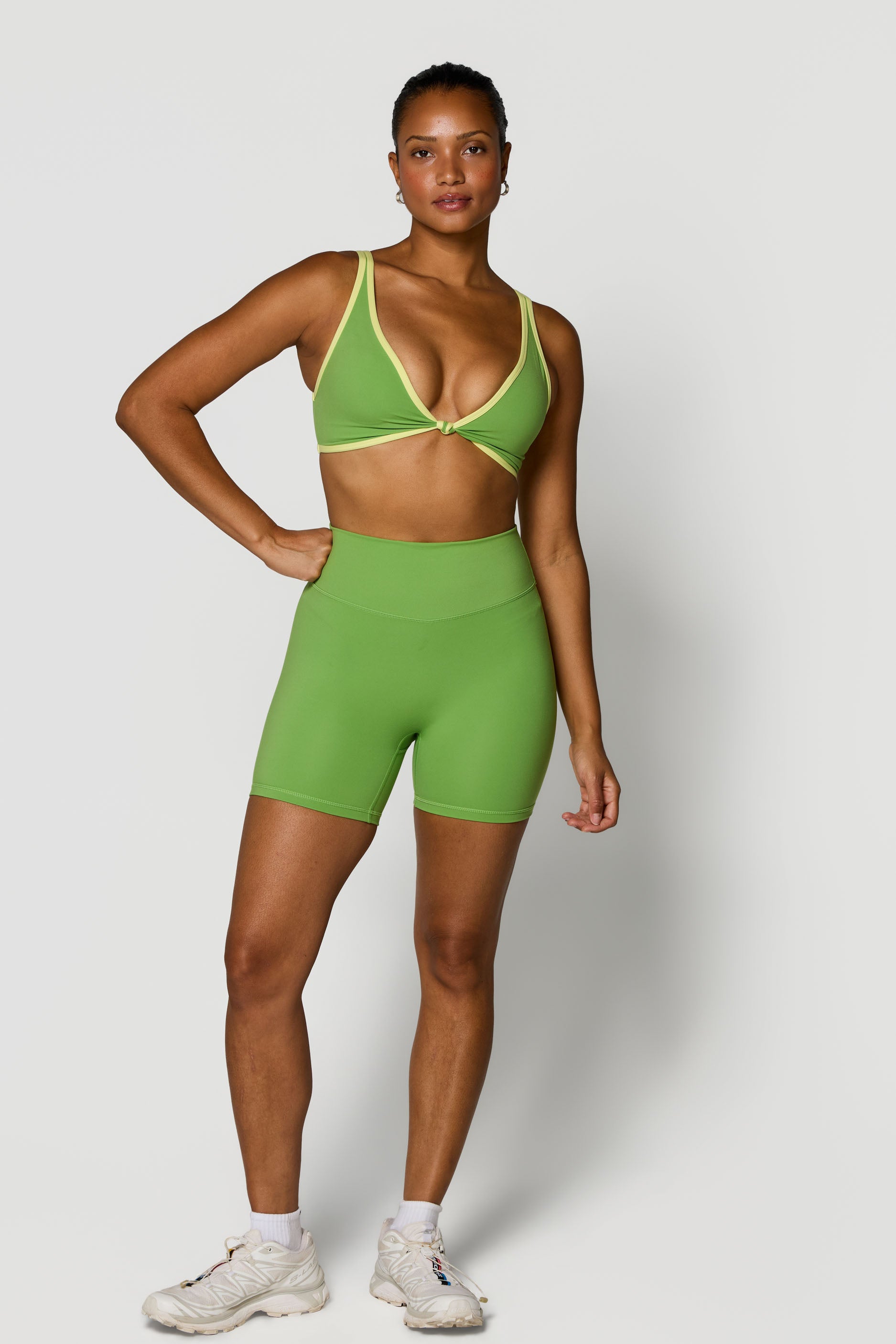 Knot Bra   Moss/Lemon
