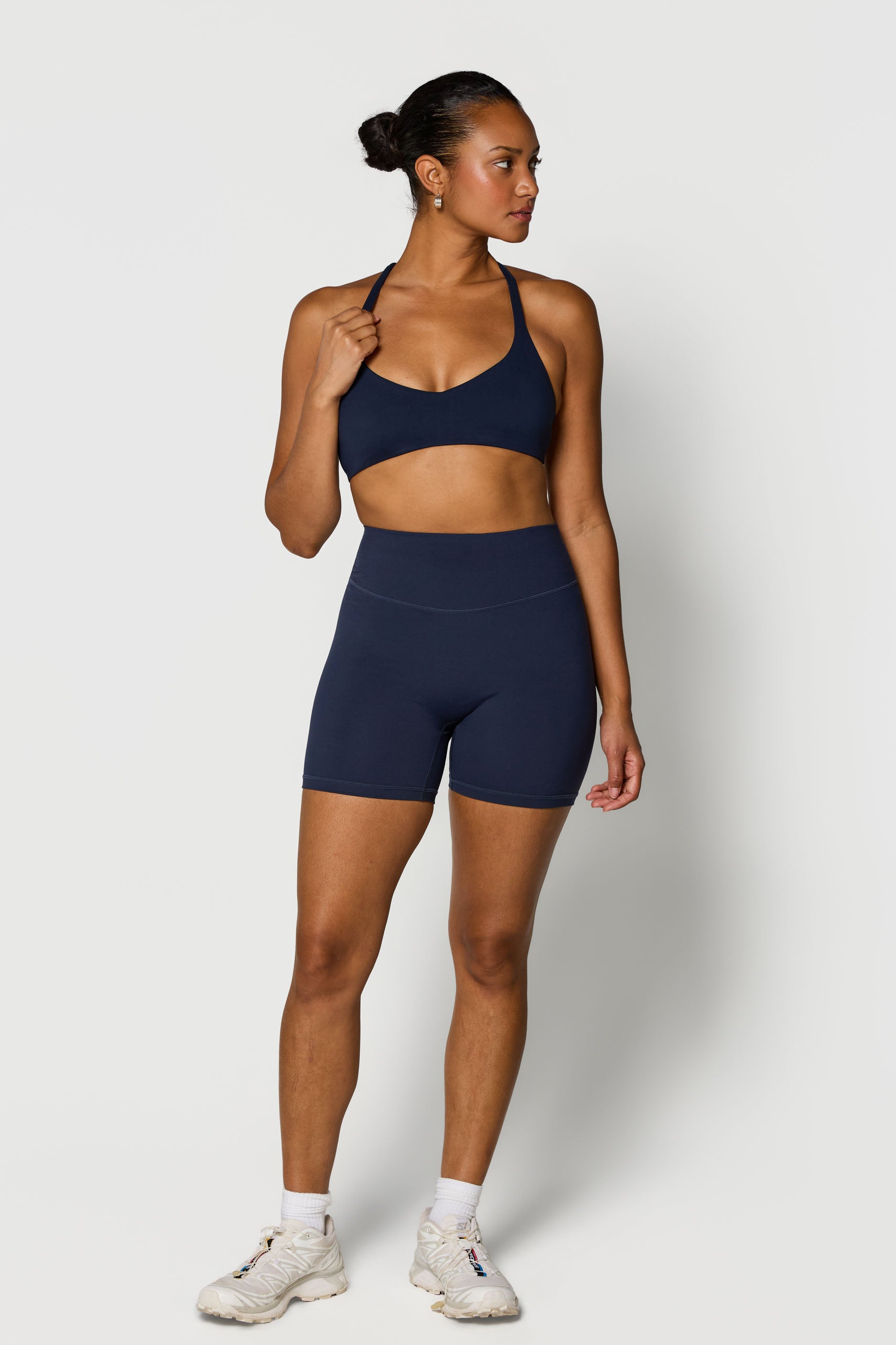 Seamless X Bra   Navy
