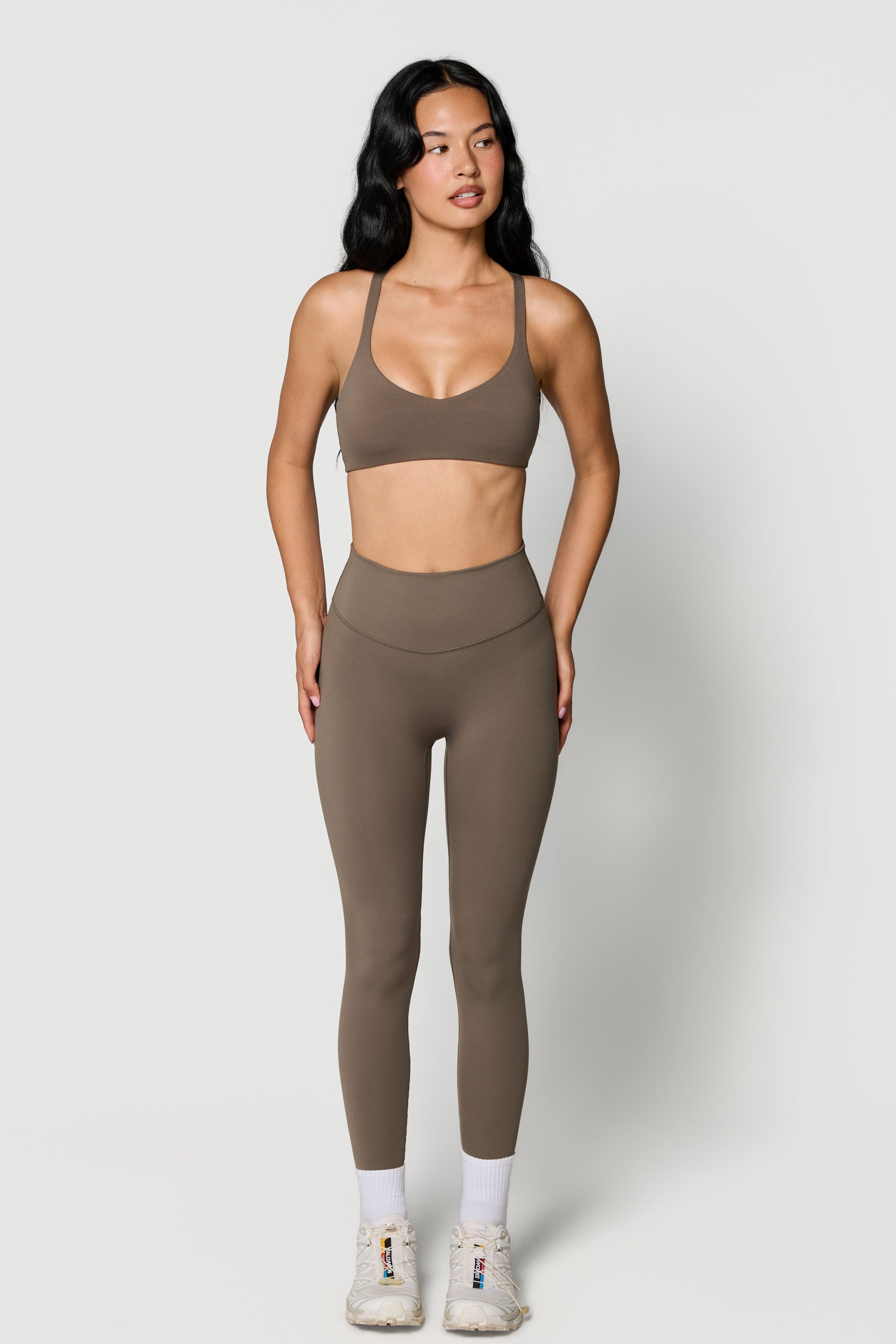 Seamless X Bra   Walnut
