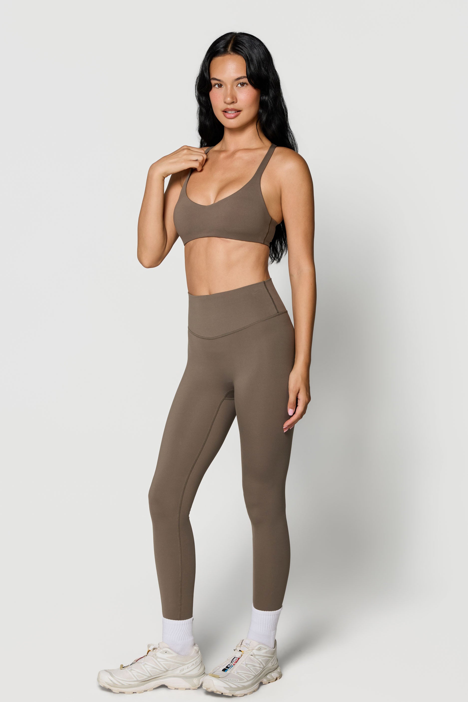 Seamless X Bra   Walnut

