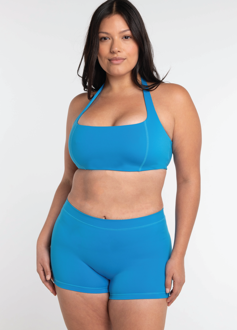 Halter Bra - Aqua